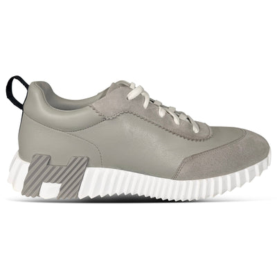 Hermes Bouncing Grey Leather / Suede Trainer - UK 6.5 (Fits 7) | Pre-Owned