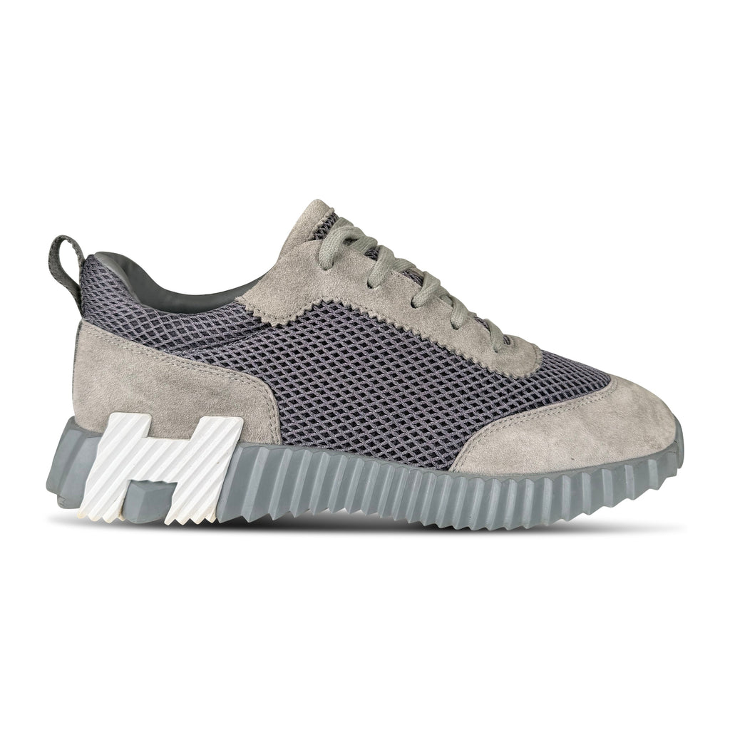 HERMES BOUNCING GREY TRAINER - UK 6 (Fits 6.5) - Affluent ArchivesUsed HIGH END DESIGNER CLOTHING
