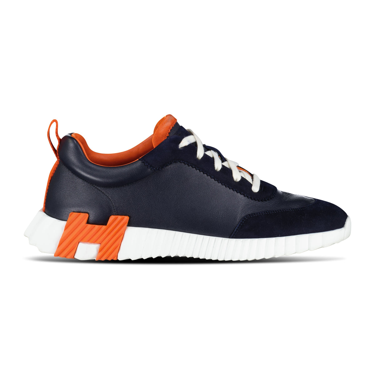 HERMES BOUNCING NAVY/ORANGE - UK 8.5 (42.5) - Affluent ArchivesUsed HIGH END DESIGNER CLOTHING