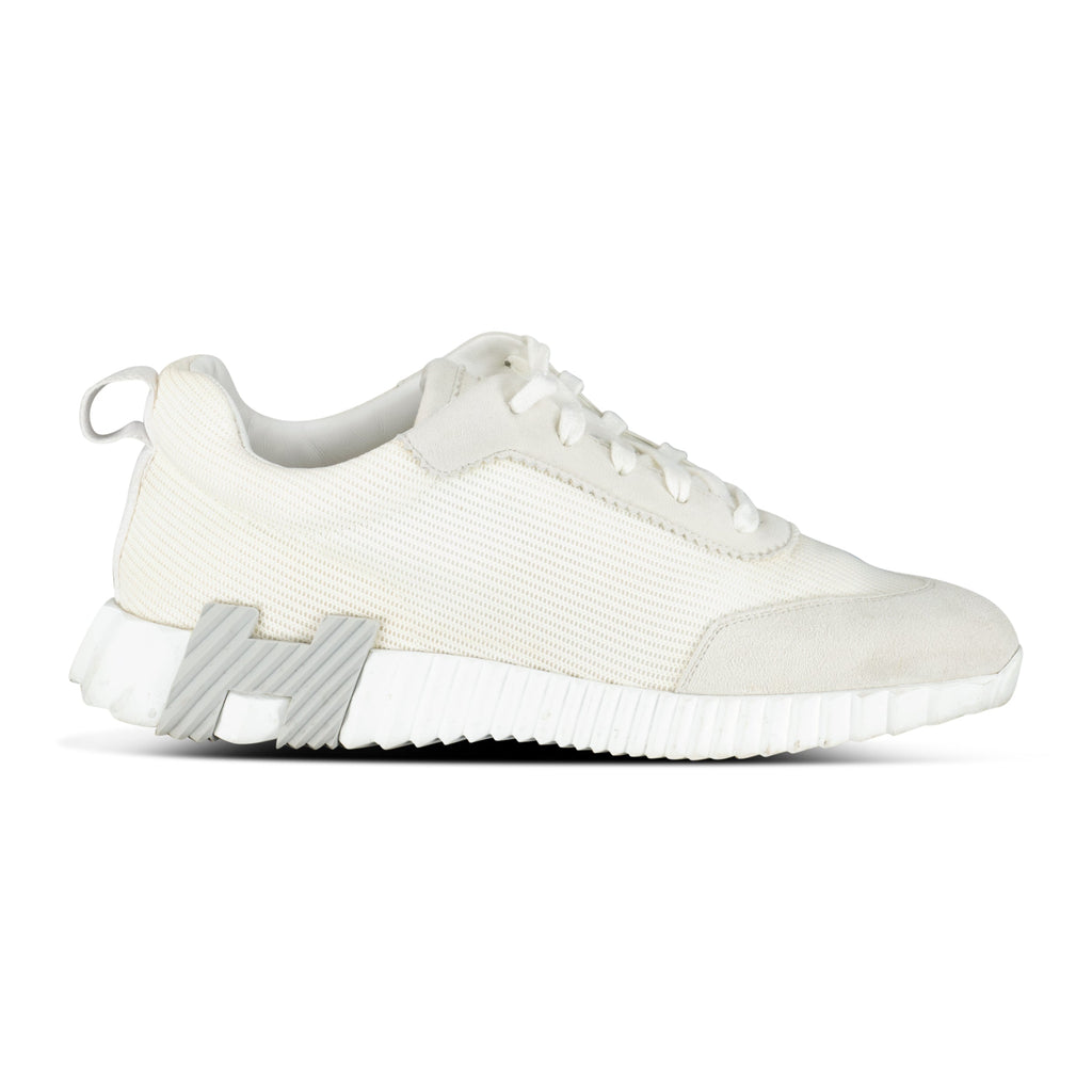 HERMES BOUNCING SNEAKER WHITE - UK 7 (FIt 7.5) - Affluent ArchivesUsed HIGH END DESIGNER CLOTHING