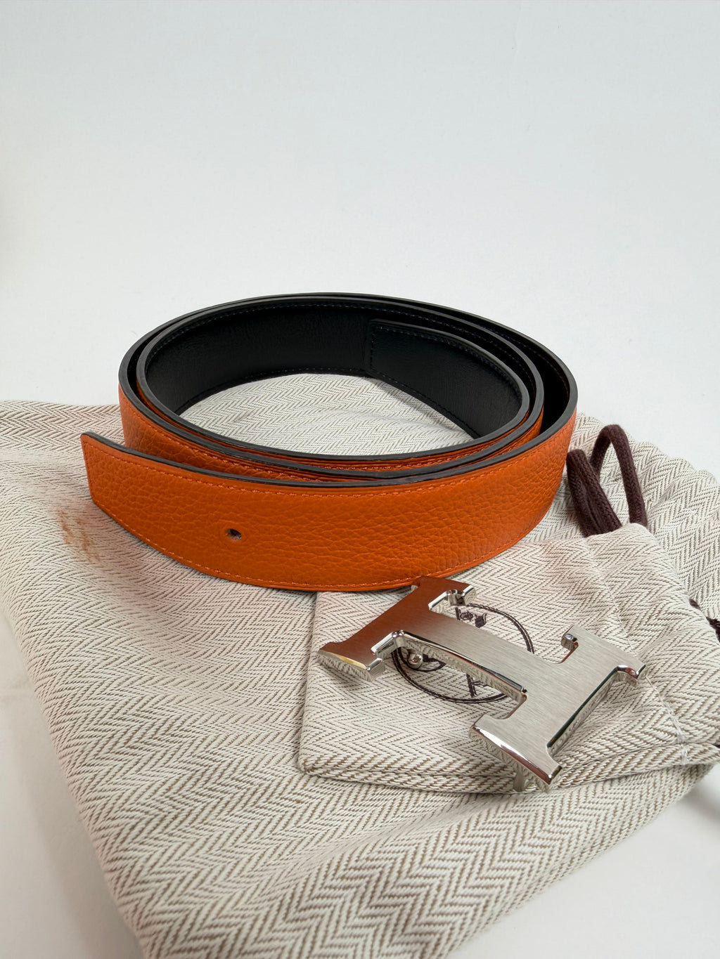 HERMES CONSTANCE BELT ORANGE - SIZE 90 (32W) | NEW - Affluent ArchivesUsed HIGH END DESIGNER CLOTHING