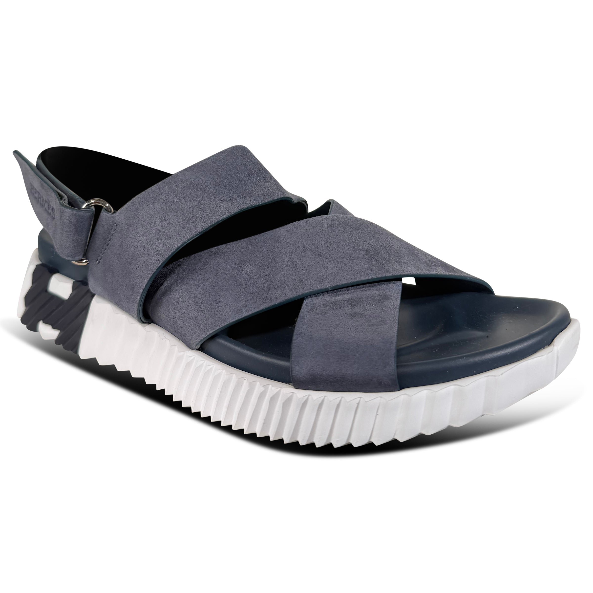 HERMES ELECTRIC SANDAL LIGHT BLUE SUEDE - UK 7 (41) | PRE OWNED - Affluent ArchivesUsed HIGH END DESIGNER CLOTHING