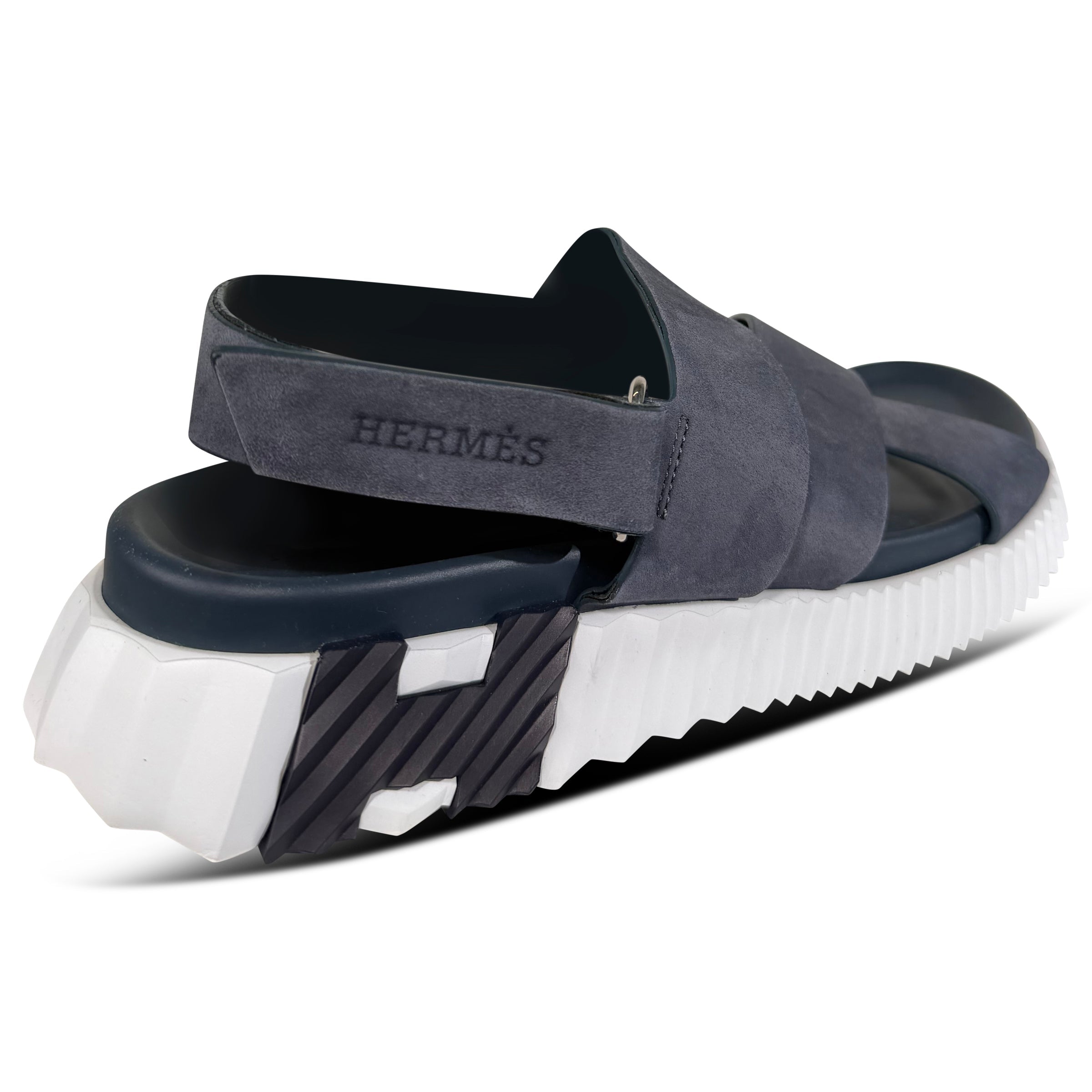 HERMES ELECTRIC SANDAL LIGHT BLUE SUEDE - UK 7 (41) | PRE OWNED - Affluent ArchivesUsed HIGH END DESIGNER CLOTHING