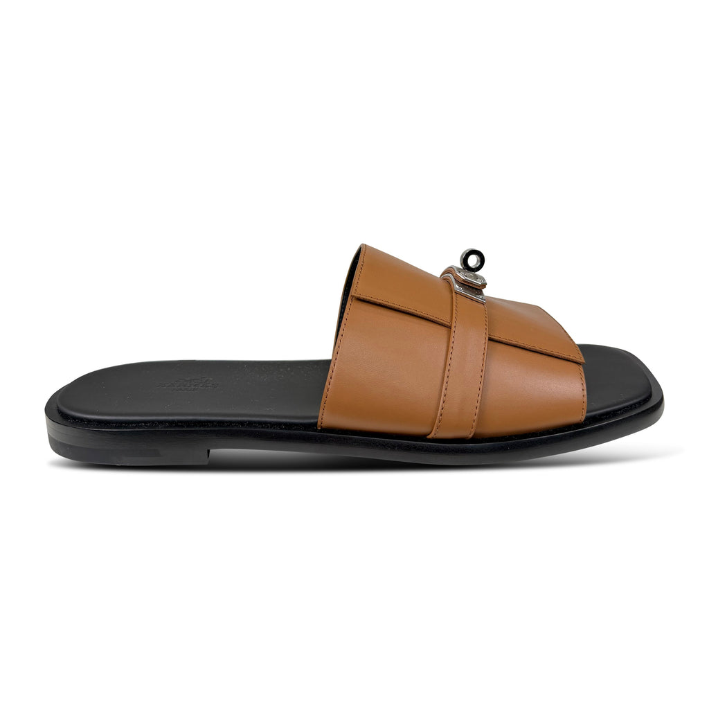 HERMES GABRIEL SANDAL TAN - UK 10 (Fit 9) - Affluent ArchivesUsed HIGH END DESIGNER CLOTHING
