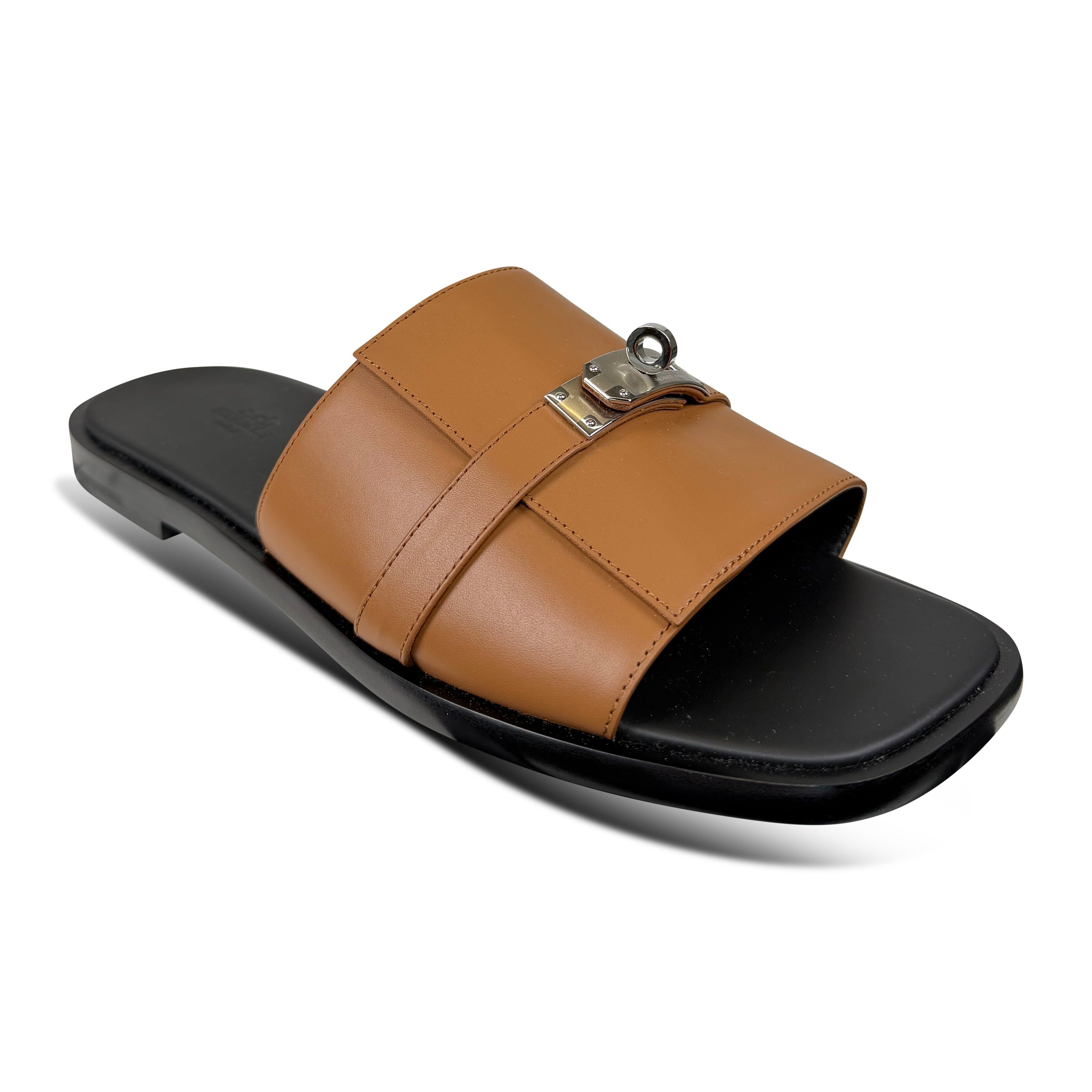 HERMES GABRIEL SANDAL TAN - UK 10 (Fit 9) - Affluent ArchivesUsed HIGH END DESIGNER CLOTHING