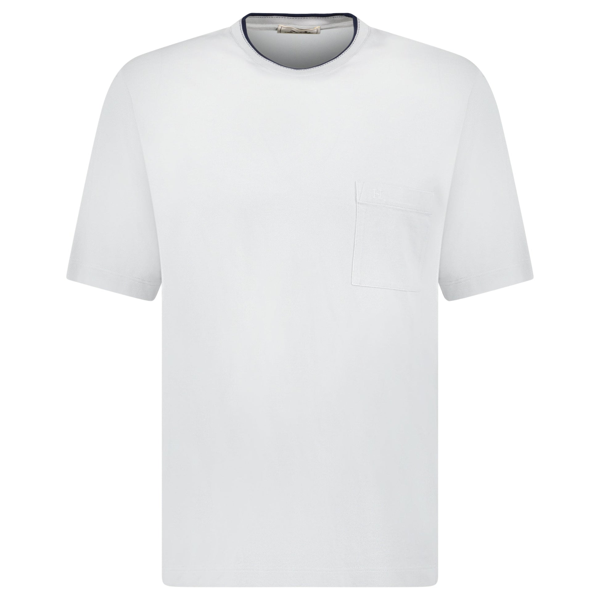 HERMES GREY POCKET H T SHIRT - LARGE (NEW WITH TAGS) - Affluent ArchivesUsed HIGH END DESIGNER CLOTHING