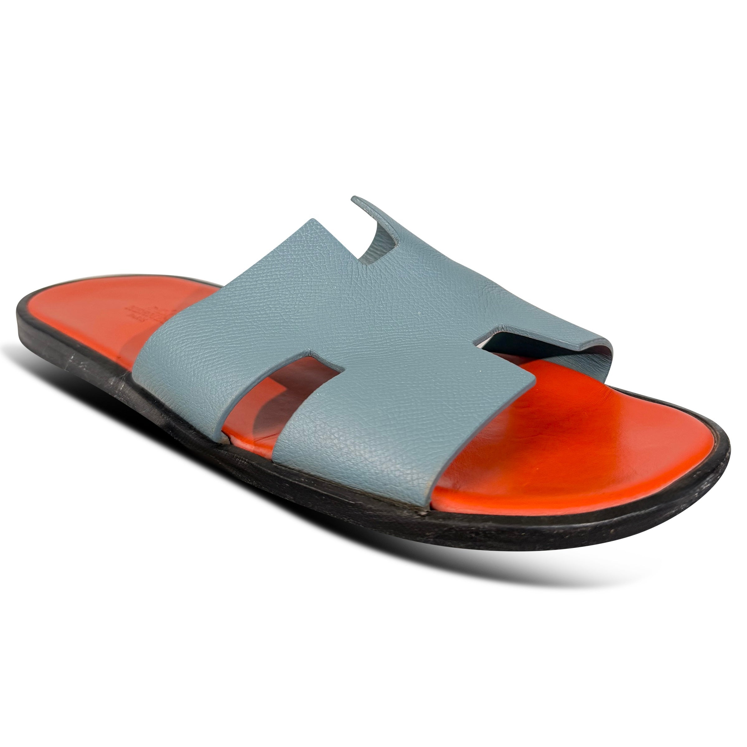 HERMES IZMIR SANDALS BLUE / ORANGE - UK 9 (Fit 8.5) | PRE OWNED - Affluent ArchivesUsed HIGH END DESIGNER CLOTHING