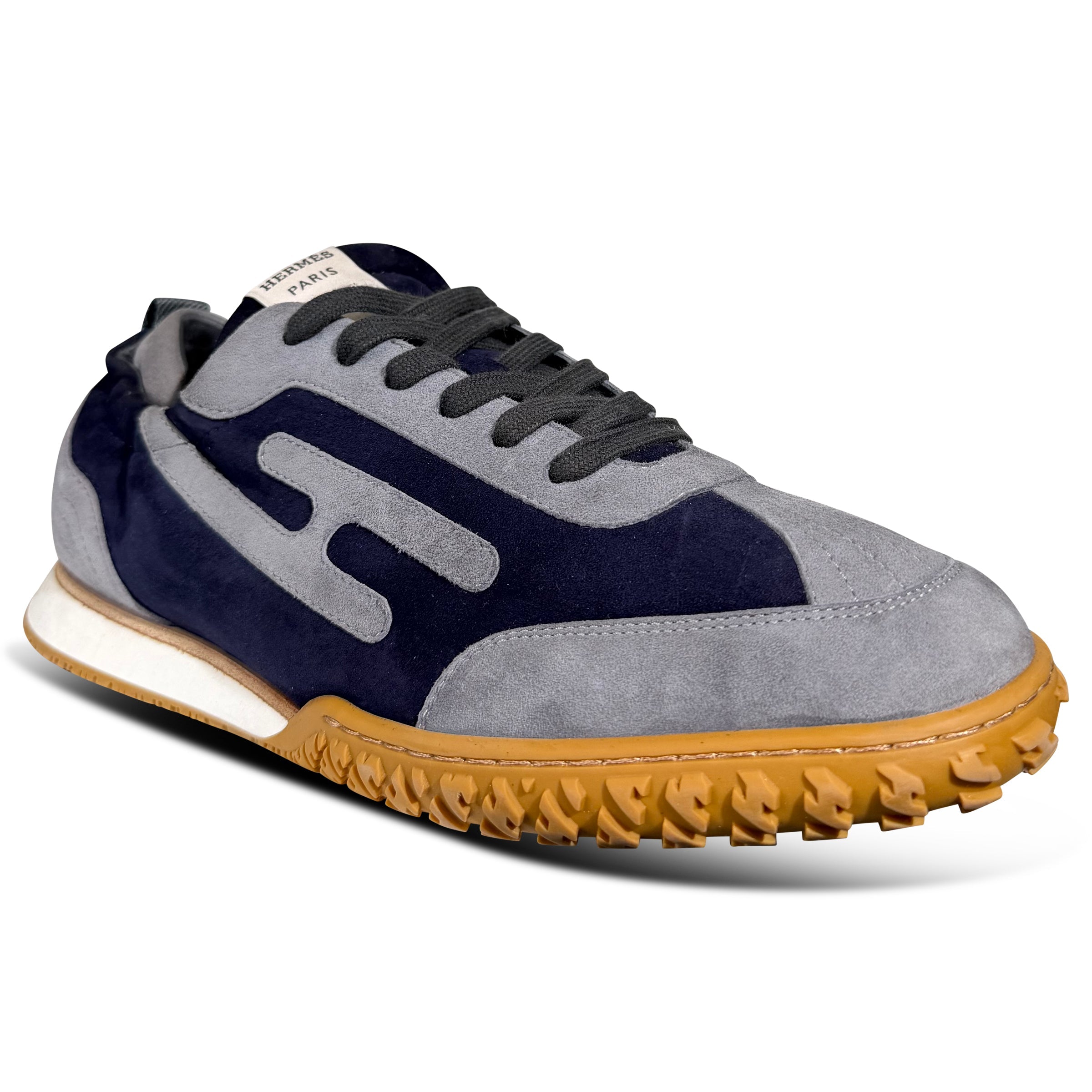 HERMES JET TRAINER NAVY/BLUE - UK 8.5 (Fits 9) | PRE OWNED - Affluent ArchivesUsed HIGH END DESIGNER CLOTHING