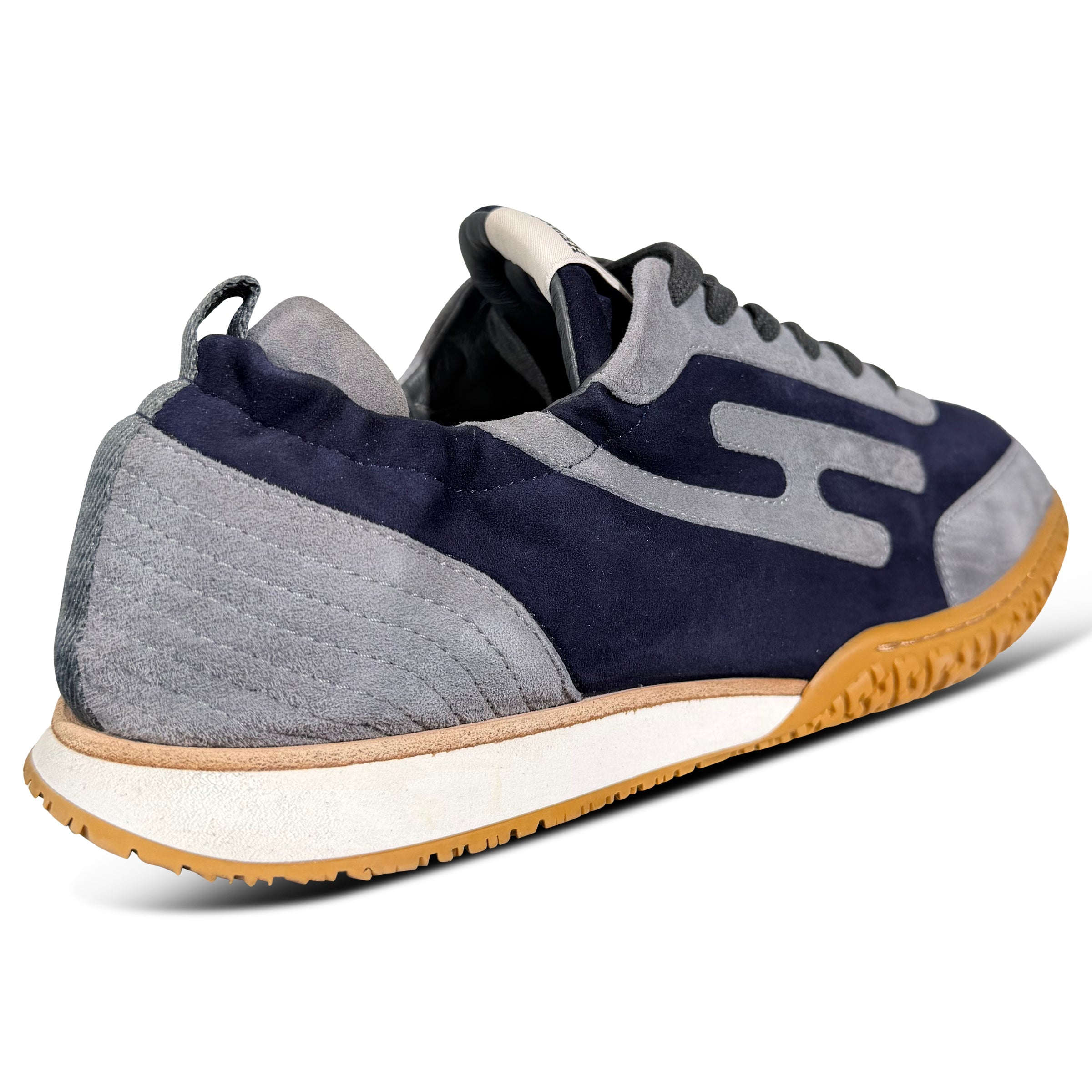 HERMES JET TRAINER NAVY/BLUE - UK 8.5 (Fits 9) | PRE OWNED - Affluent ArchivesUsed HIGH END DESIGNER CLOTHING