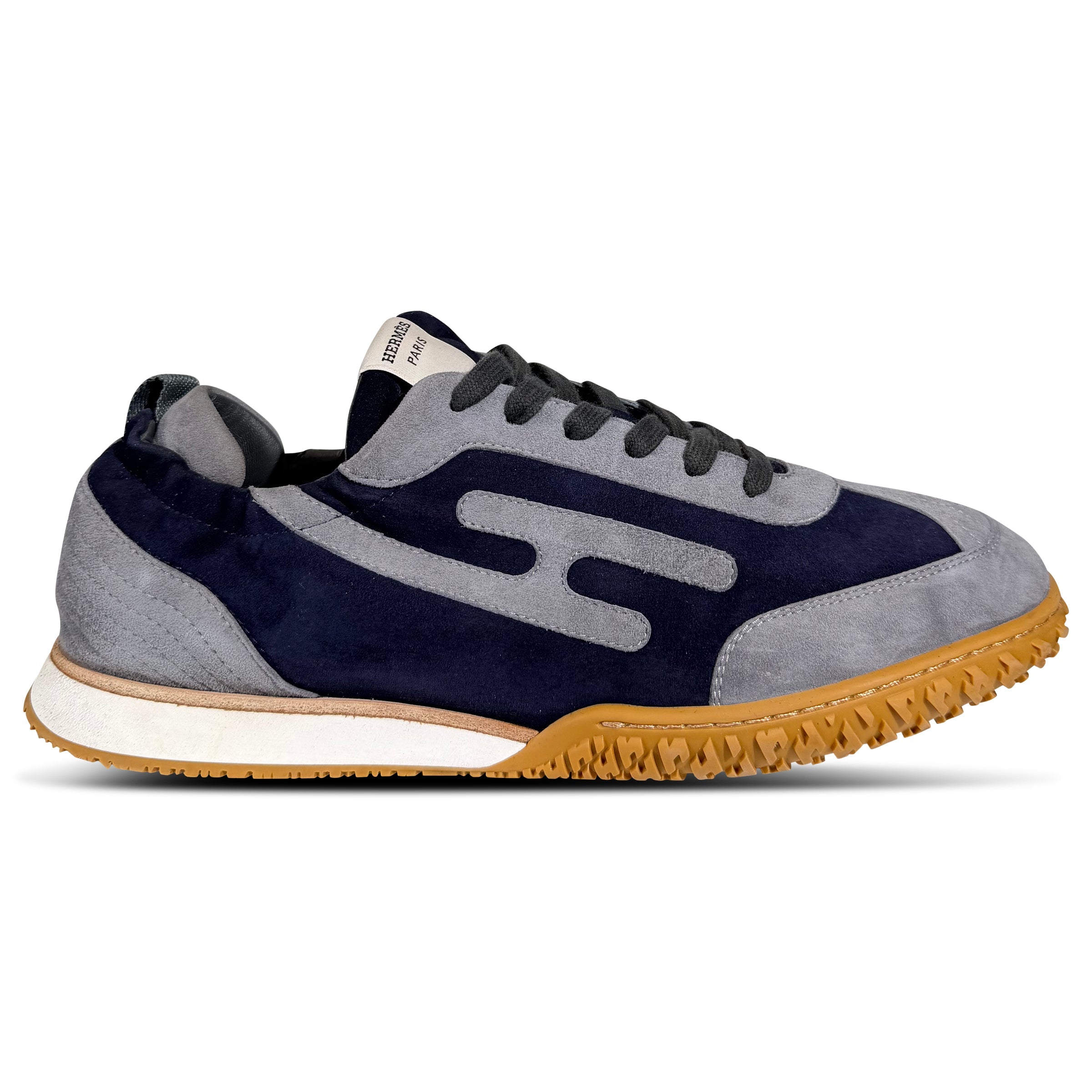 HERMES JET TRAINER NAVY/BLUE - UK 8.5 (Fits 9) | PRE OWNED - Affluent ArchivesUsed HIGH END DESIGNER CLOTHING
