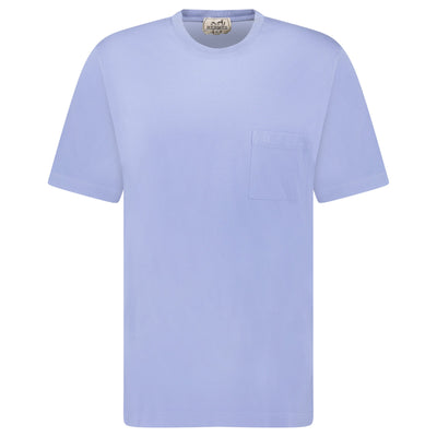 Hermes Light Blue Pocket H T-Shirt - XXL (Fits XL)