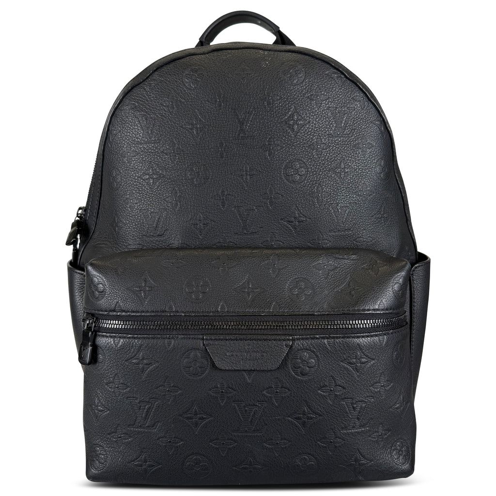 LOUIS VUITTON BLACK SHADOWN MONOGRAM DISCOVERY RUCKSACK | PRE OWNED