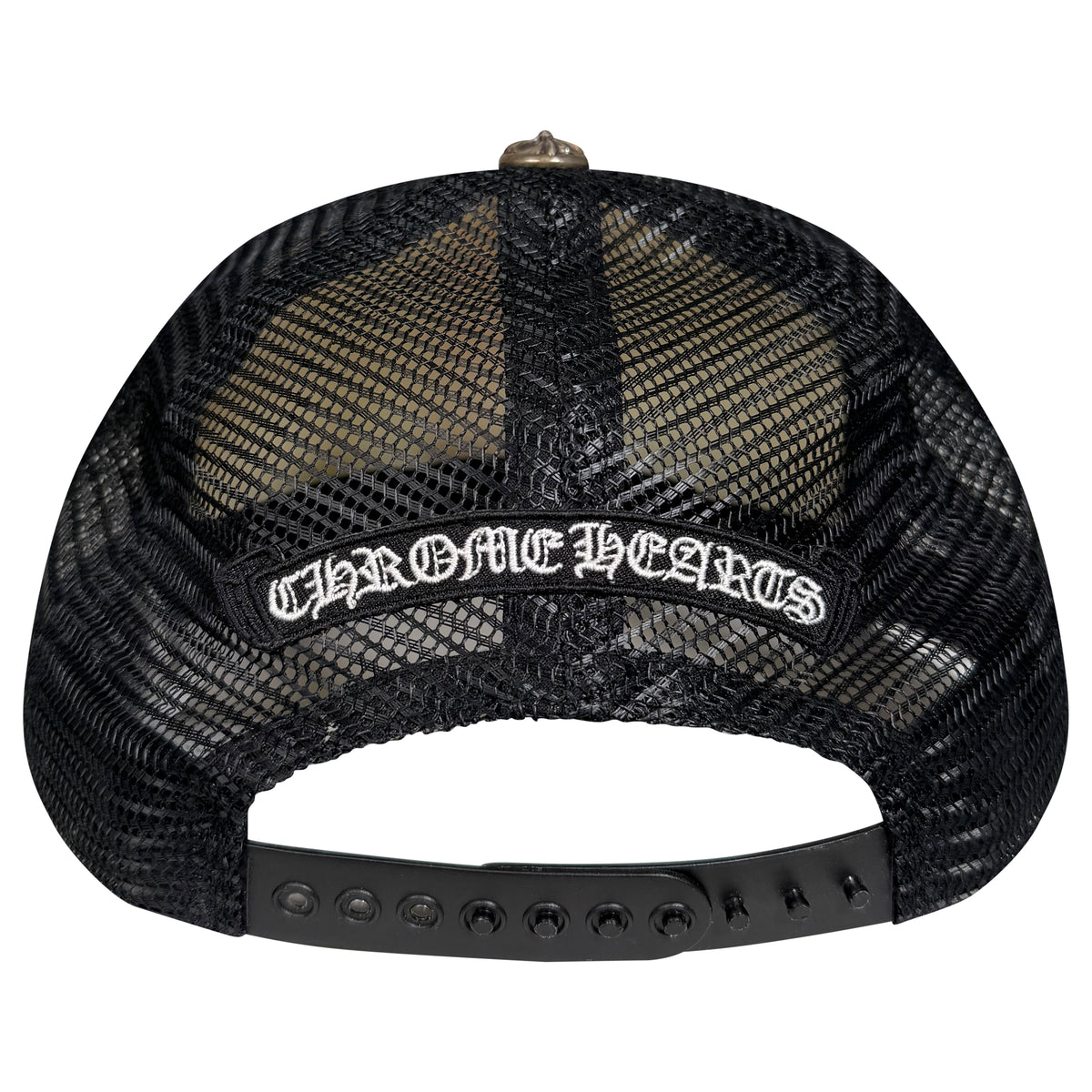 CHROME HEARTS EYECHART TRUCKER CAP | PRE OWNED