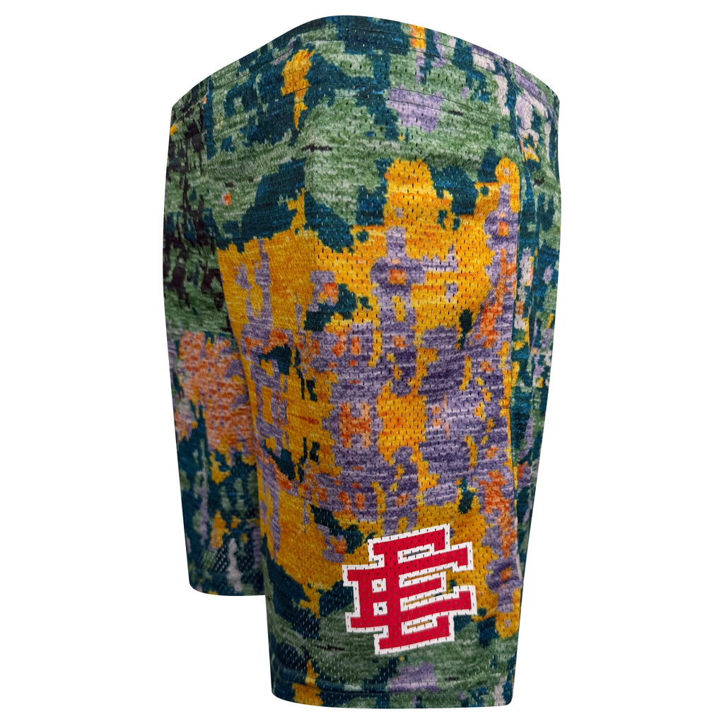 ERIC EMANEUL GREEN / YELLOW SHORTS- LARGE (Fits Medium) | PRE OWNED
