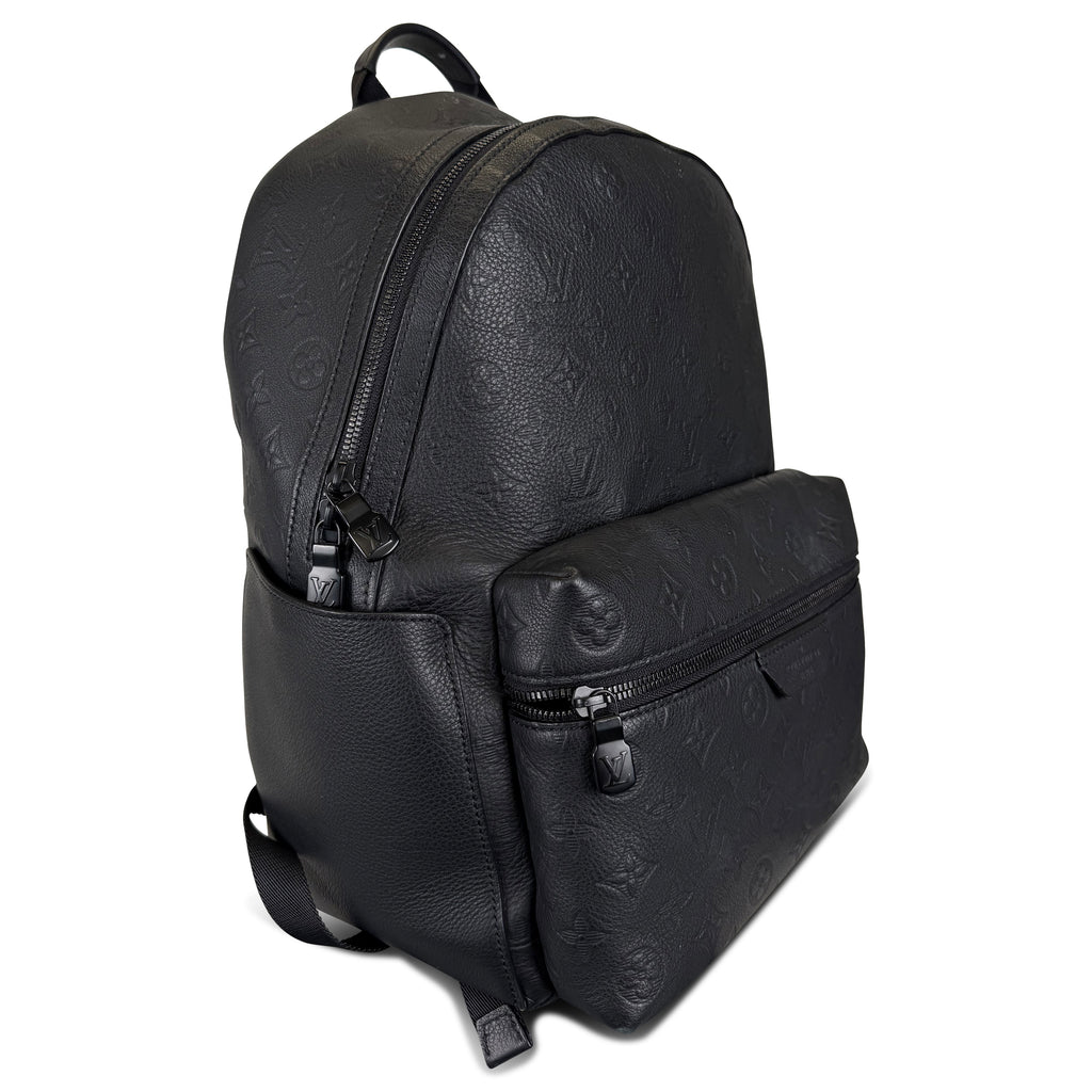 LOUIS VUITTON BLACK SHADOWN MONOGRAM DISCOVERY RUCKSACK | PRE OWNED