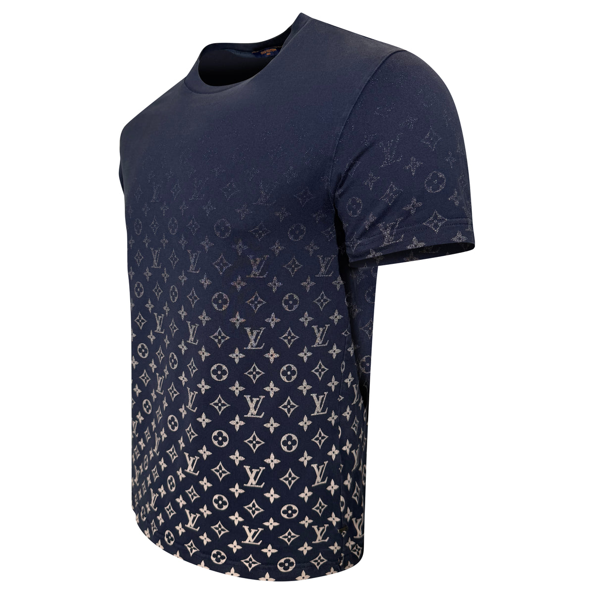 LOUIS VUITTON NAVY GRADIENT T SHIRT - MEDIUM (Fits Small) | PRE OWNED