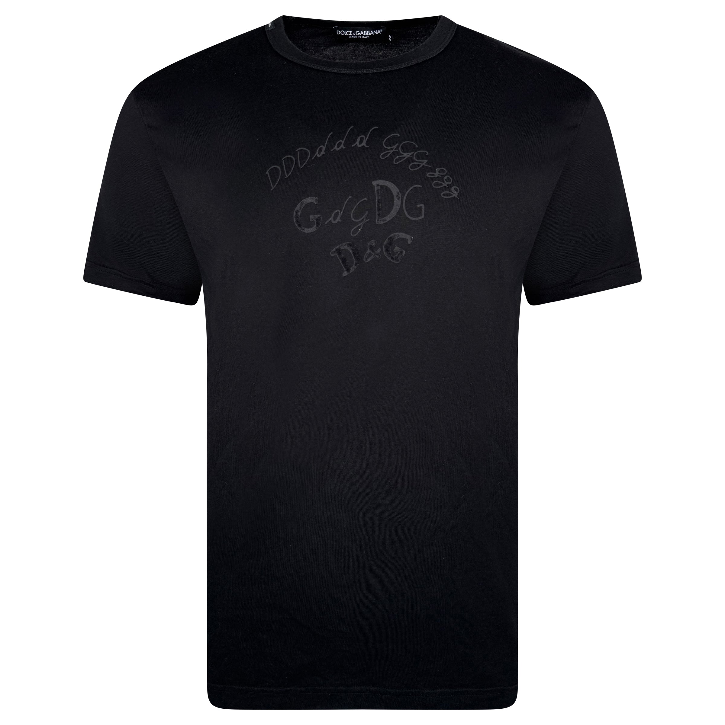 DOLCE AND GABBANA  LOGO T SHIRT - LARGE (50)