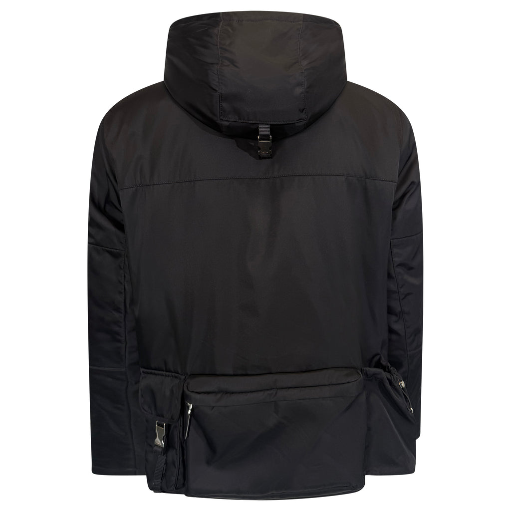 PRADA RENYLON MULTI POCKET PLAQUE LOGO JACKET - XXL | PRE OWNED