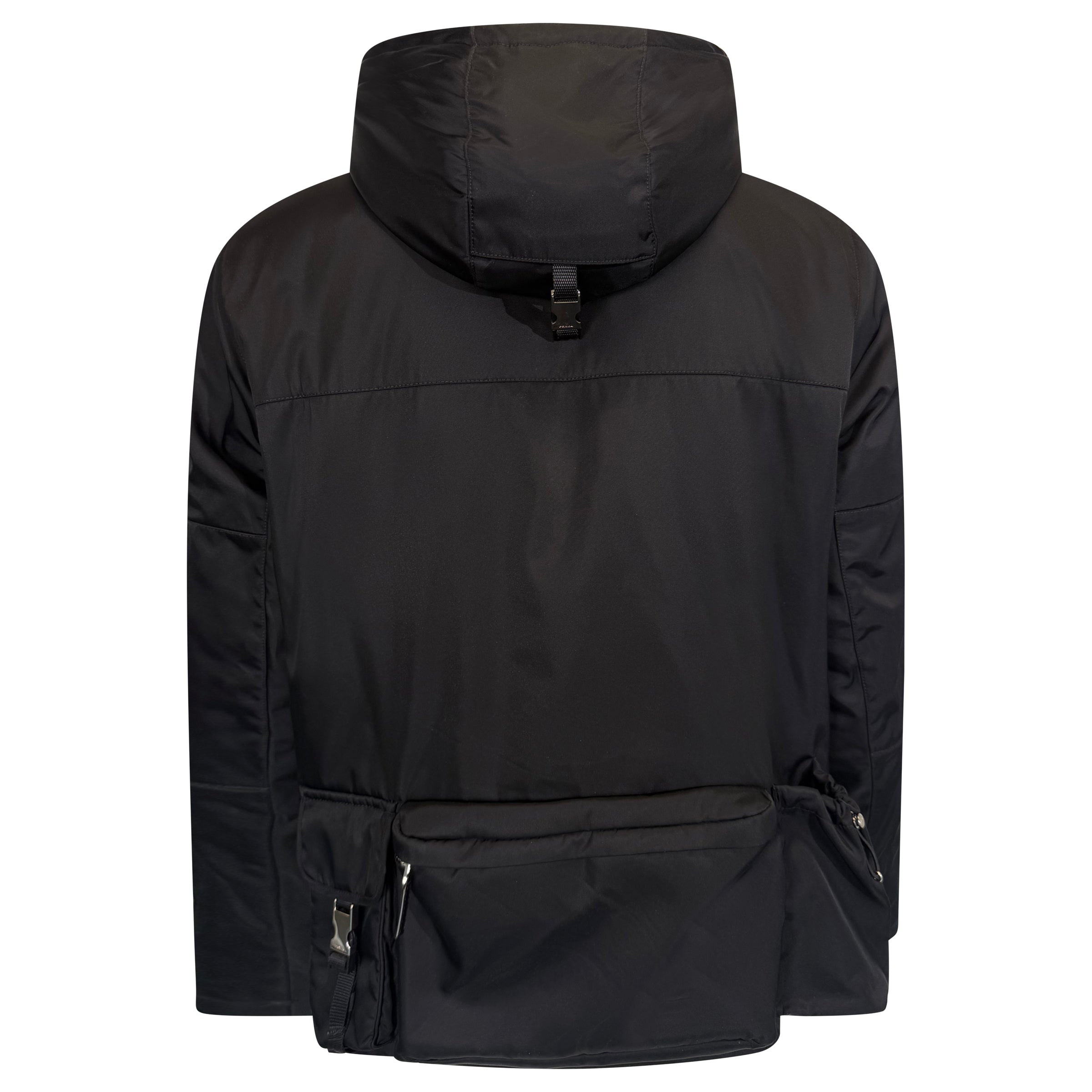 PRADA RENYLON MULTI POCKET PLAQUE LOGO JACKET - XXL | PRE OWNED