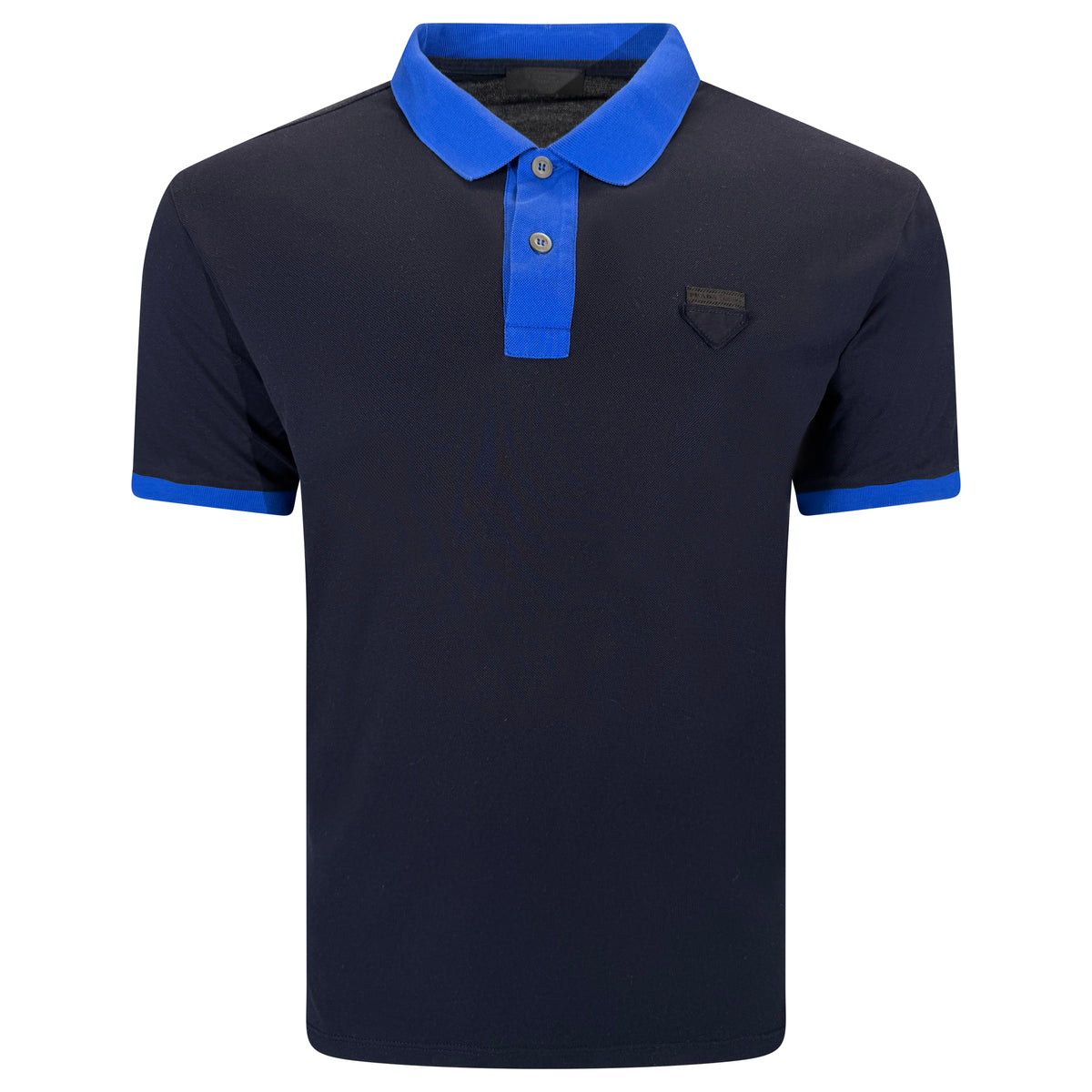 PRADA NAVY POLO - XXL (Fits Size Large)| PRE OWNED