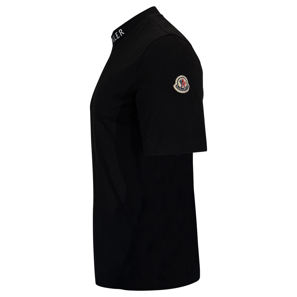 MONCLER BADGE T SHIRT BLACK - SMALL | PRE OWNED