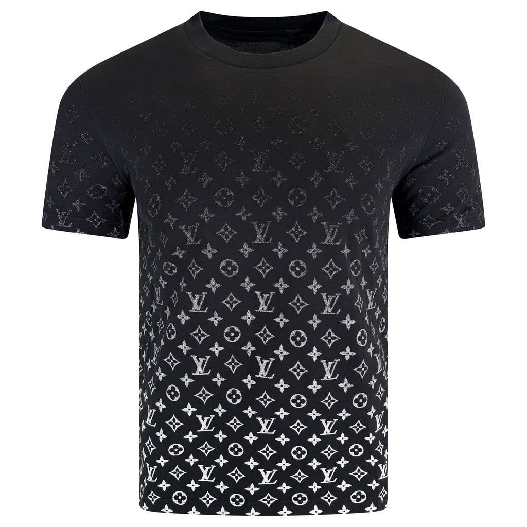 LOUIS VUITTON MONOGRAM GRADIENT T SHIRT BLACK  - MEDIUM | PRE OWNED