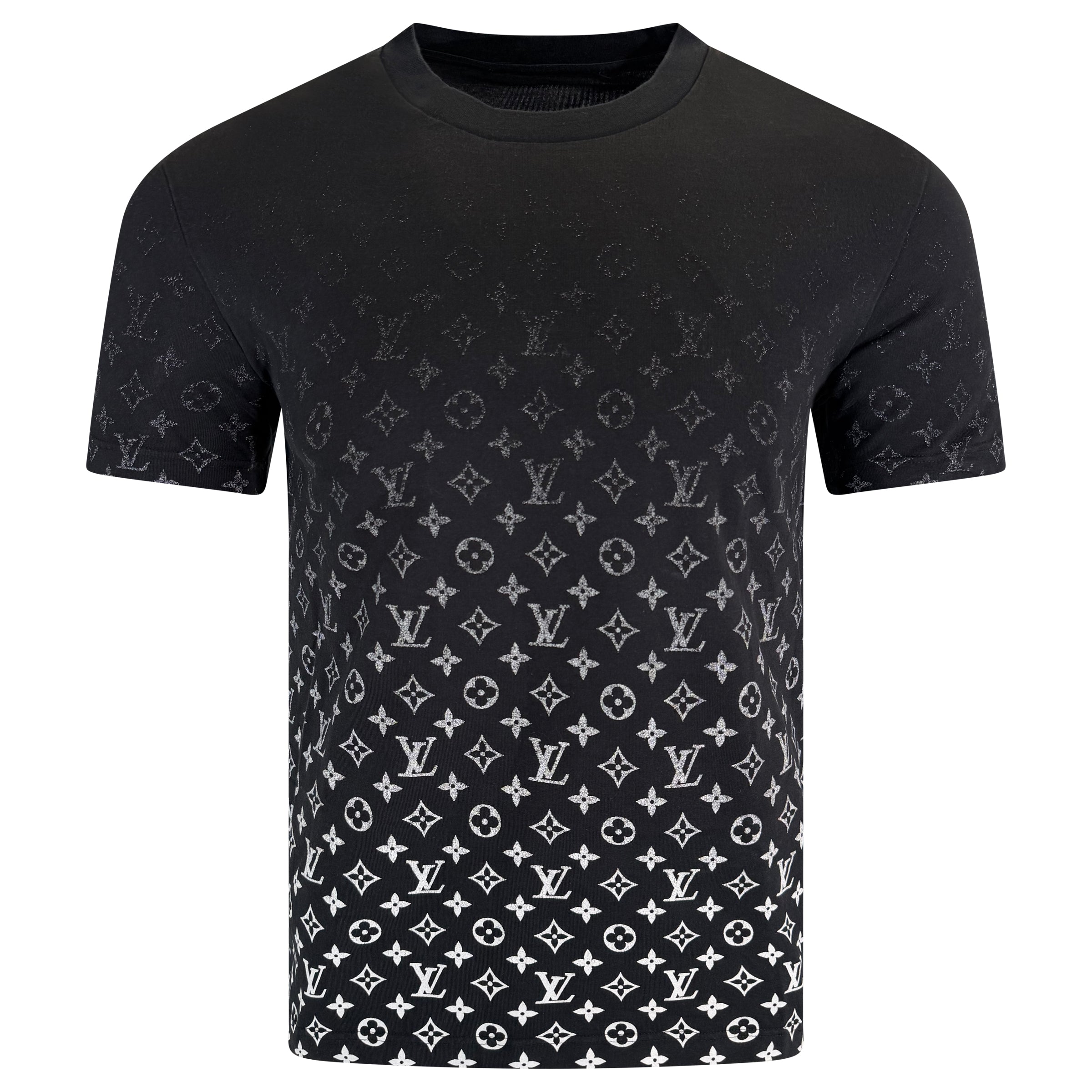 LOUIS VUITTON MONOGRAM GRADIENT T SHIRT BLACK  - MEDIUM | PRE OWNED