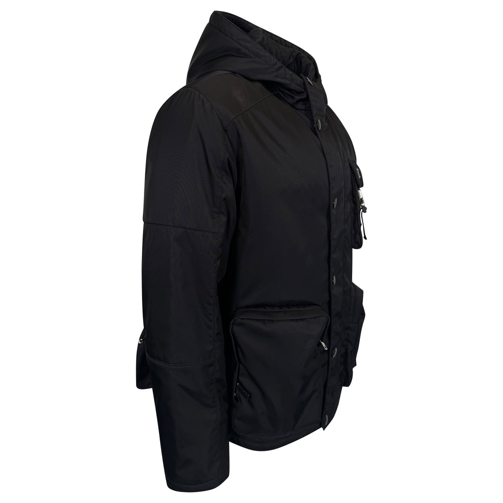 PRADA RENYLON MULTI POCKET PLAQUE LOGO JACKET - XXL | PRE OWNED