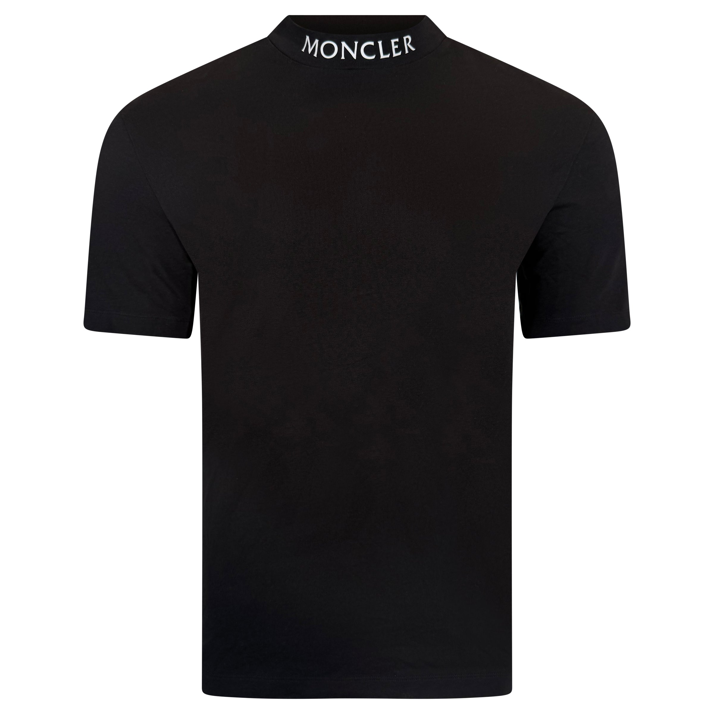 MONCLER BADGE T SHIRT BLACK - SMALL | PRE OWNED