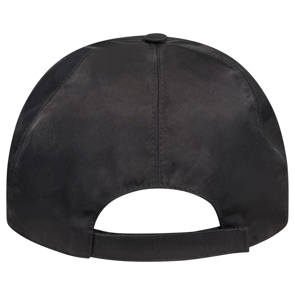 PRADA BLACK NYLON PLAQUE CAP - MEDIUM | PRE OWNED