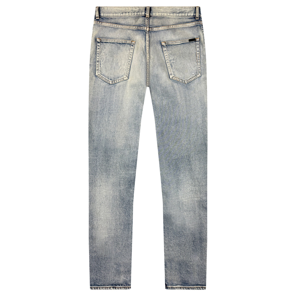 SAINT LAURENT WASHED JEANS - 32W Slim Fit