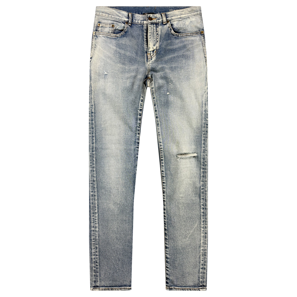 SAINT LAURENT WASHED JEANS - 32W Slim Fit