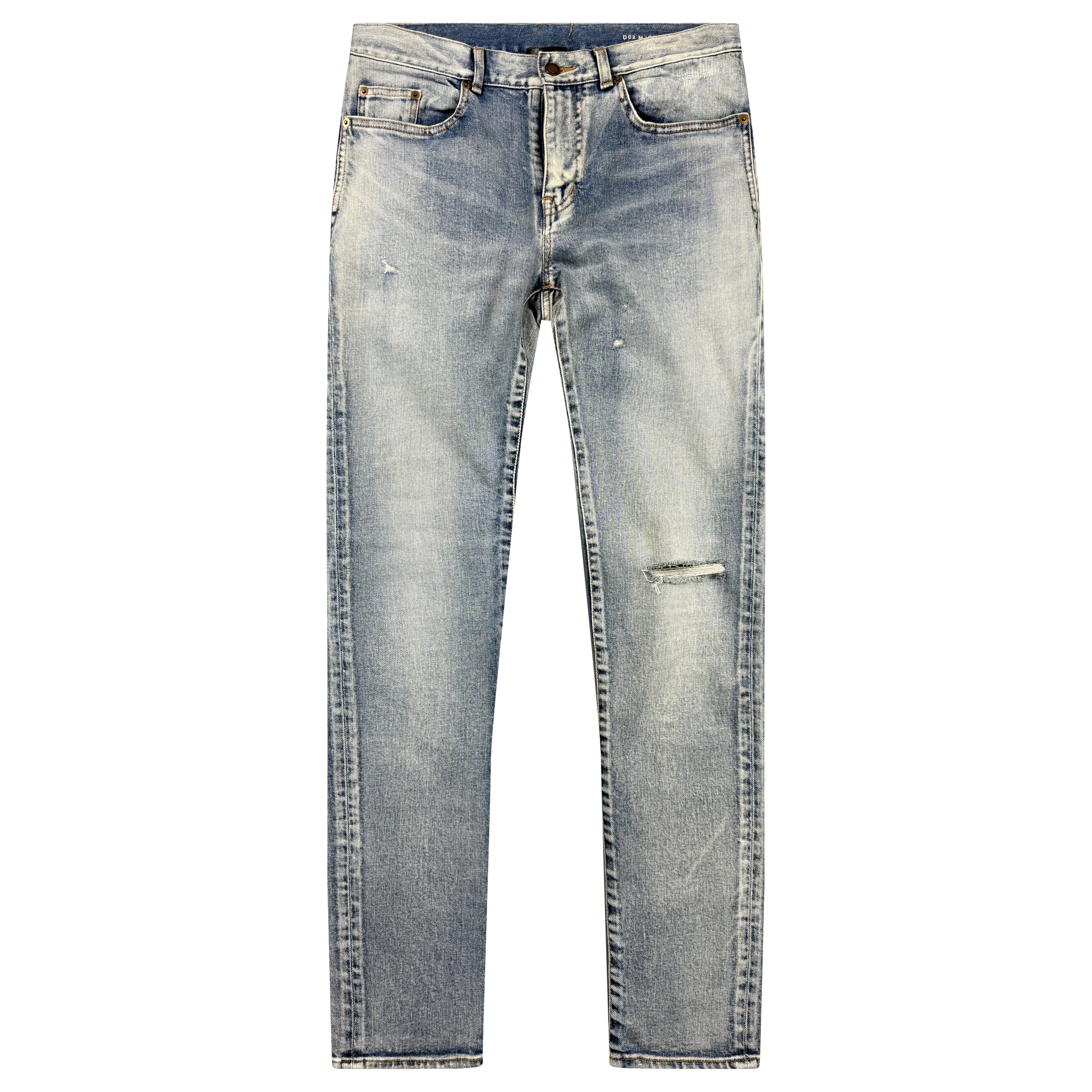 SAINT LAURENT WASHED JEANS - 32W Slim Fit