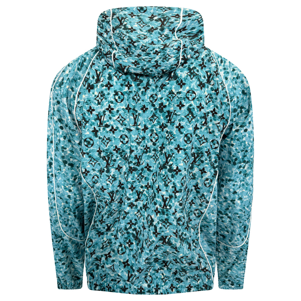 LOUIS VUITTON BLUE POINTILISSM WINDBREAKER - MEDIUM (Fits Large) | PRE OWNED