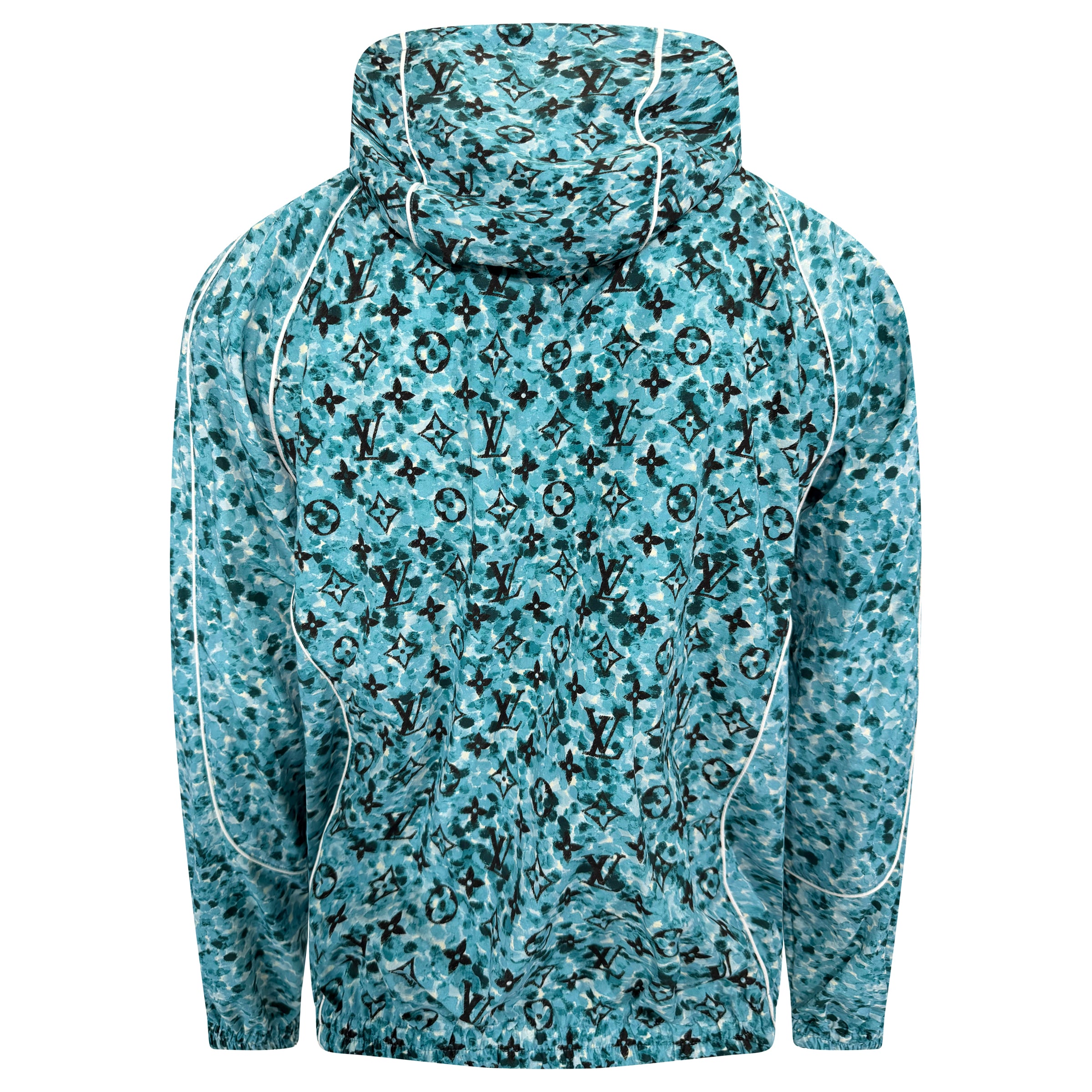 LOUIS VUITTON BLUE POINTILISSM WINDBREAKER - MEDIUM (Fits Large) | PRE OWNED