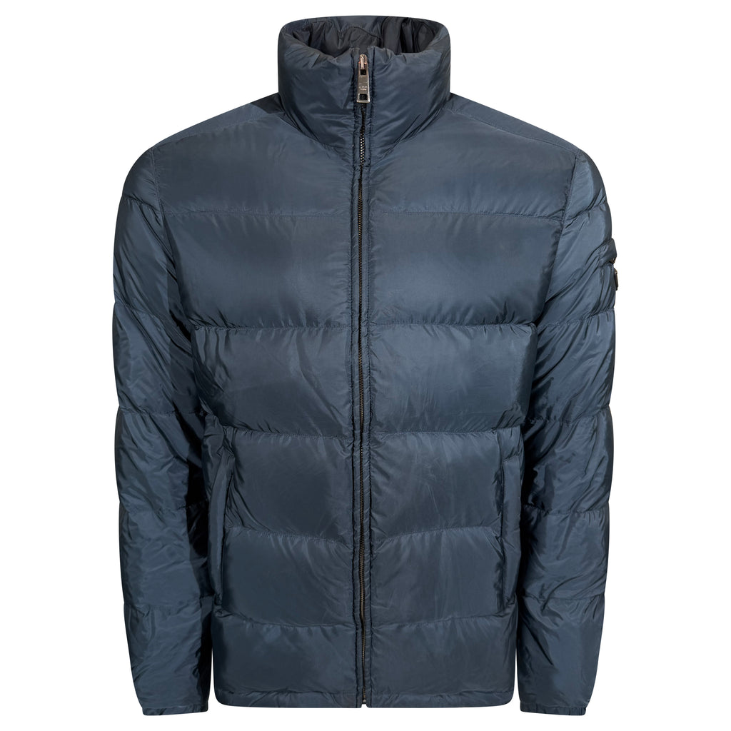 PRADA LIGHT BLUE PUFFER COAT - XL (Fits L) | PRE OWNED