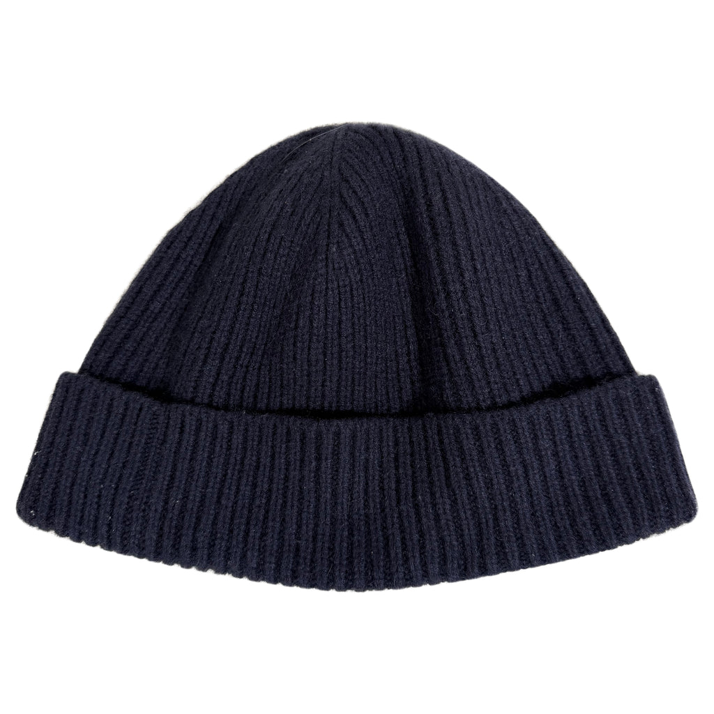LOUIS VUITTON NAVY DUAL CASHMERE BEANIE - PRE OWNED