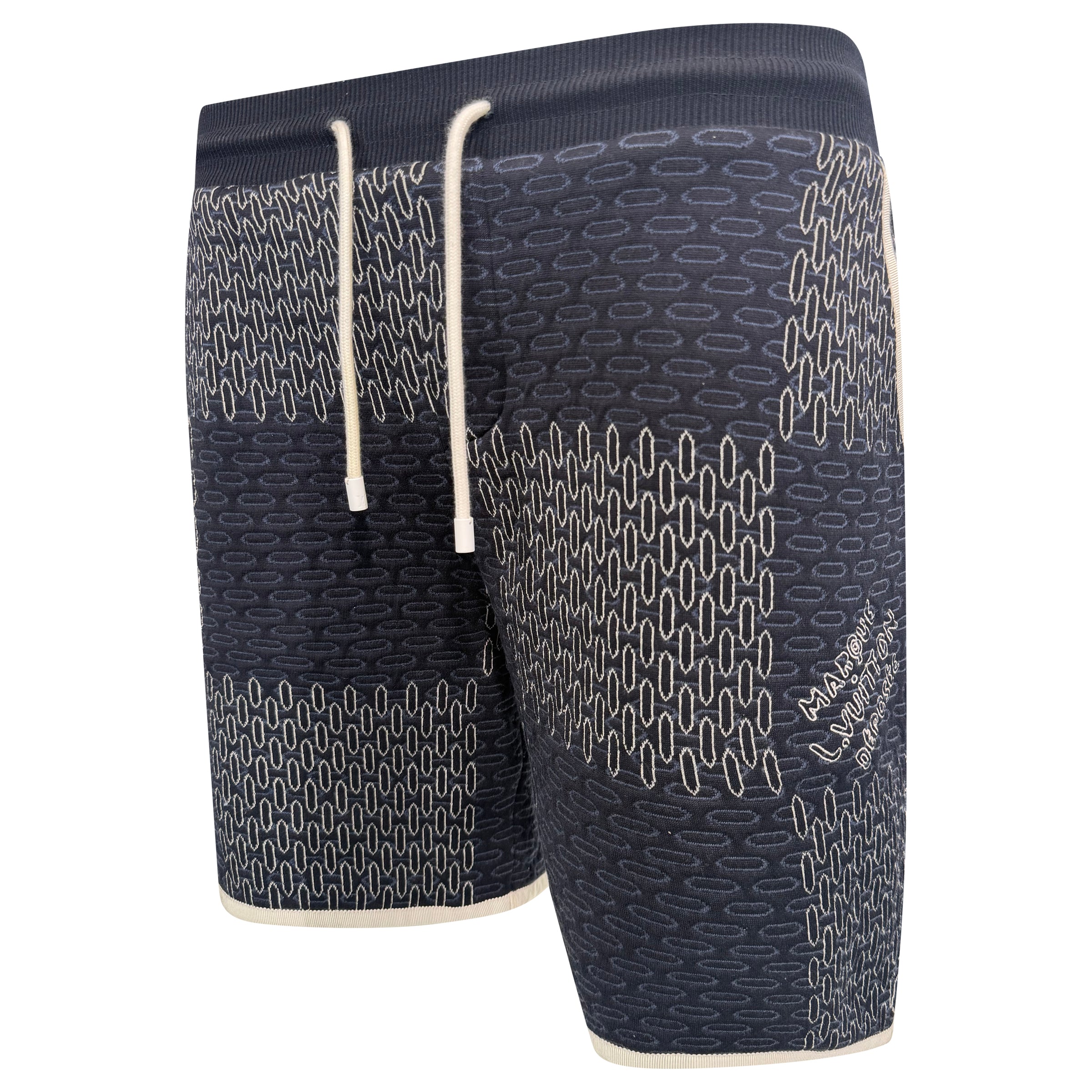 LOUIS VUITTON MARQUE DEPOSEE COTTON SHORTS - XL | PRE OWNED