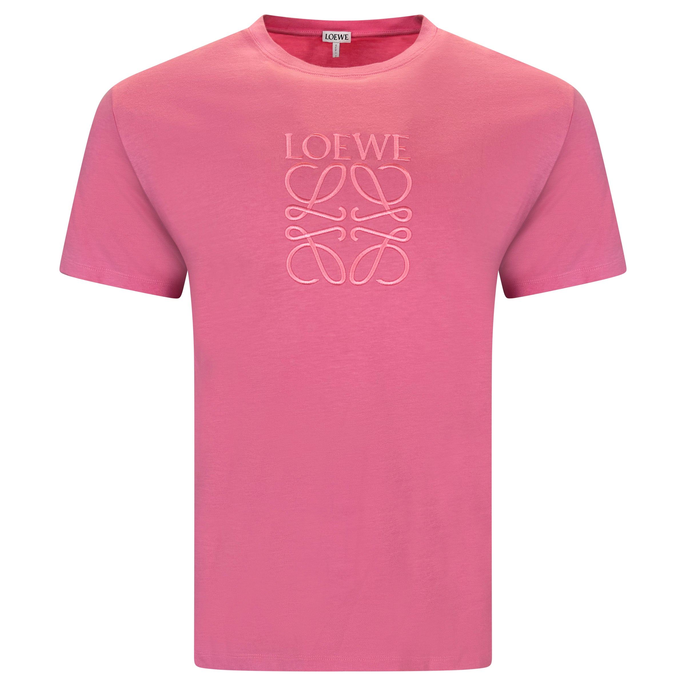 LOEWE PINK LOGO T SHIRT - MEDIUM (Fits Large) | PRE OWNED