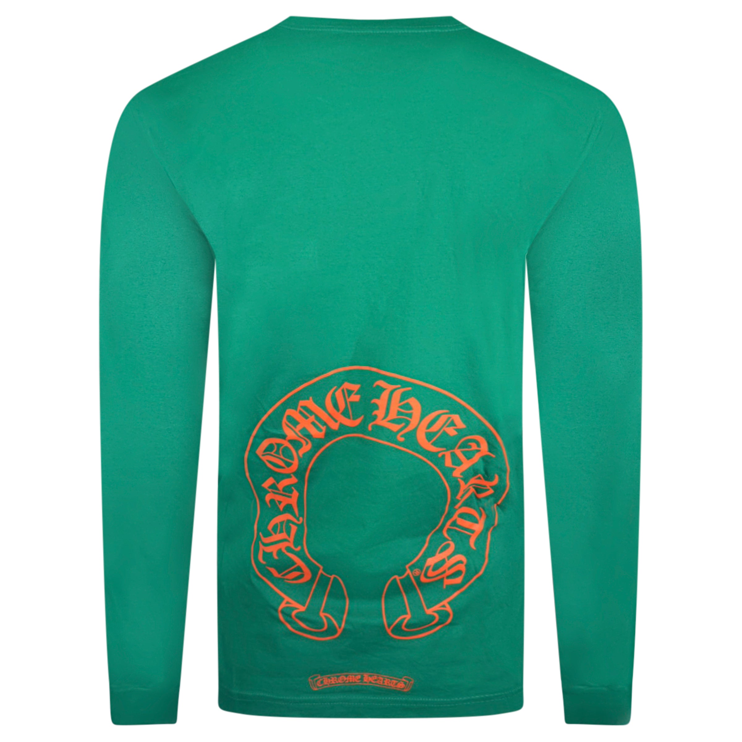 CHROME HEARTS GREEN LONG SLEEVED T SHIRT - LARGE | PRE OWNED