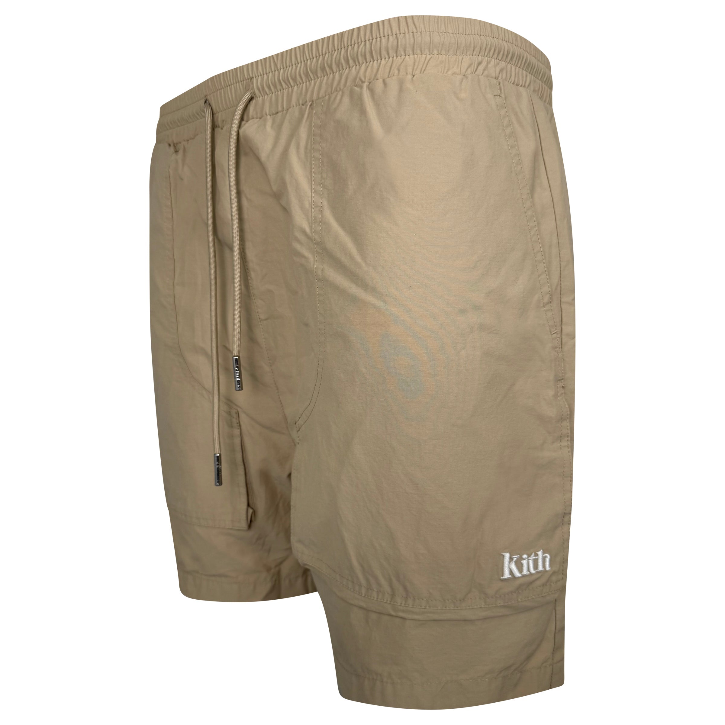 KITH BEIGE SWIM SHORTS - LARGE - Affluent ArchivesUsed HIGH END DESIGNER CLOTHING