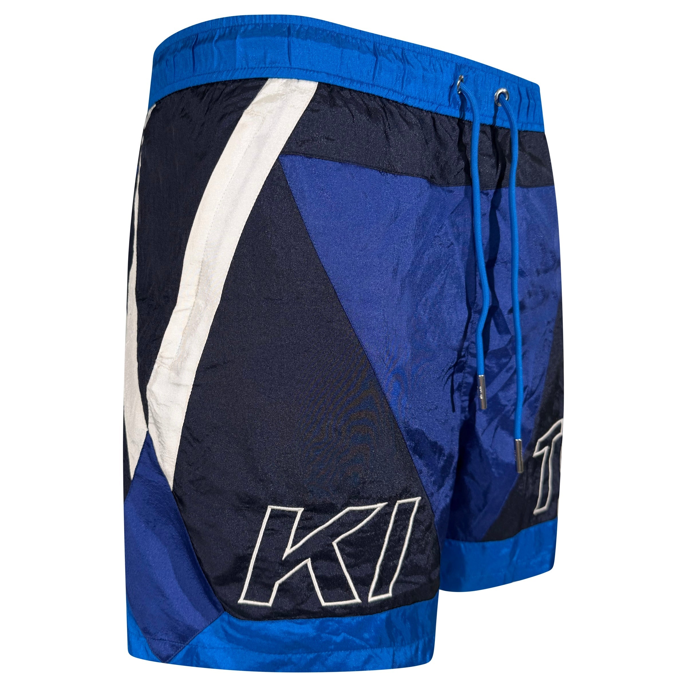 KITH NYLON NAVY TURBO SHORTS - LARGE | PRE OWNED - Affluent ArchivesUsed HIGH END DESIGNER CLOTHING