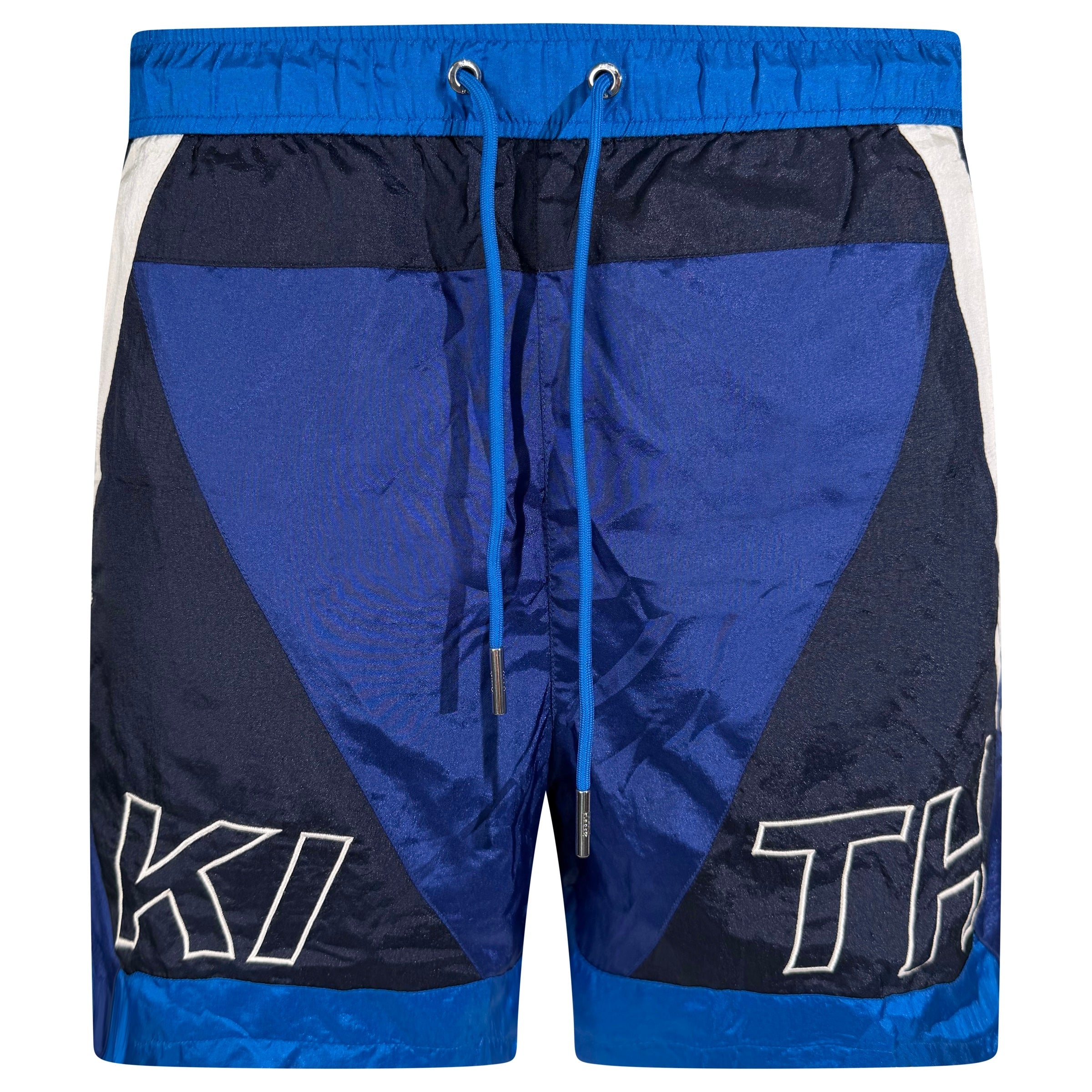 KITH NYLON NAVY TURBO SHORTS - LARGE | PRE OWNED - Affluent ArchivesUsed HIGH END DESIGNER CLOTHING