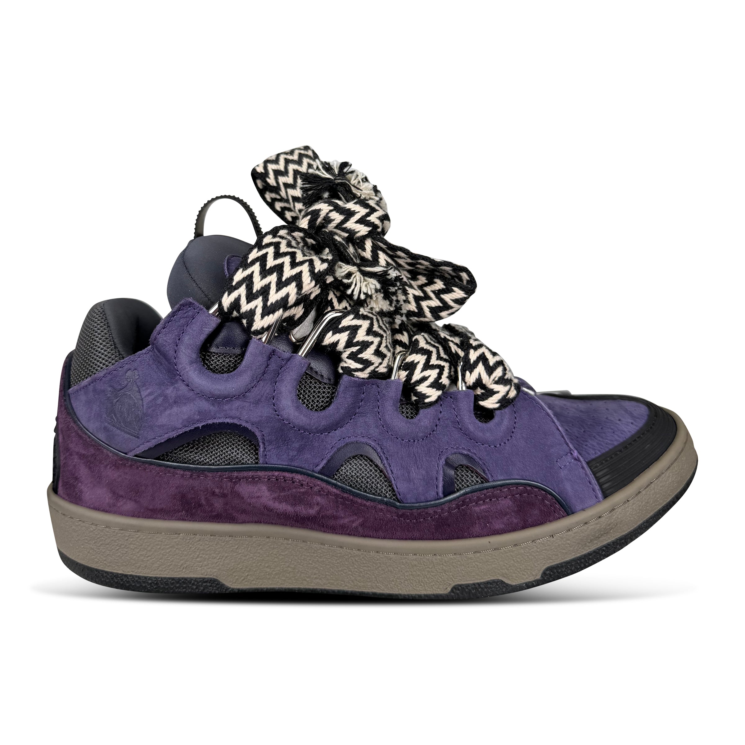 LANVIN CURB TRAINER DARK PURPLE TRAINER - UK 9 (43) - Affluent ArchivesUsed HIGH END DESIGNER CLOTHING