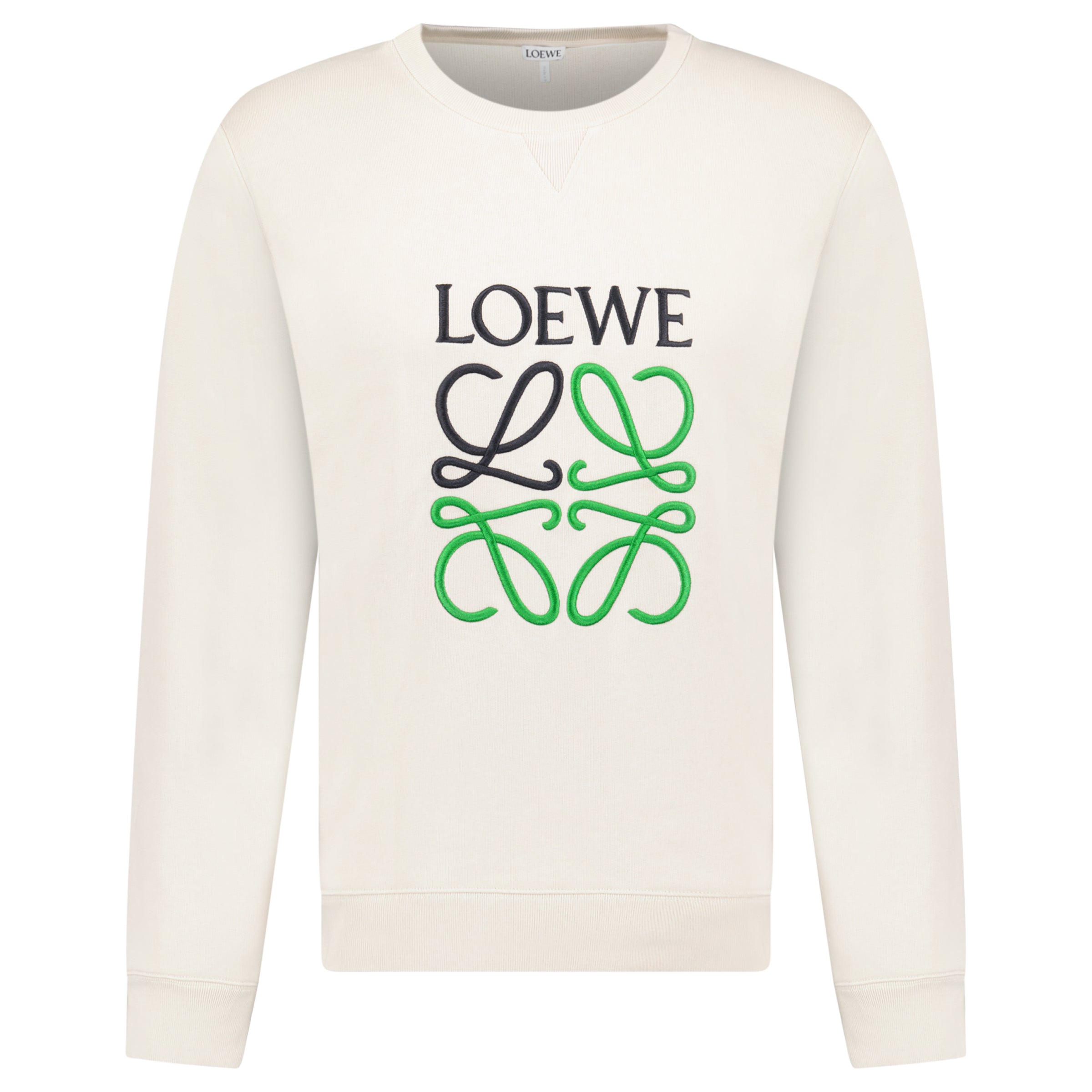 LOEWE SWEATSHIRT BEIGE - XL (Fits Medium) - Affluent ArchivesUsed HIGH END DESIGNER CLOTHING