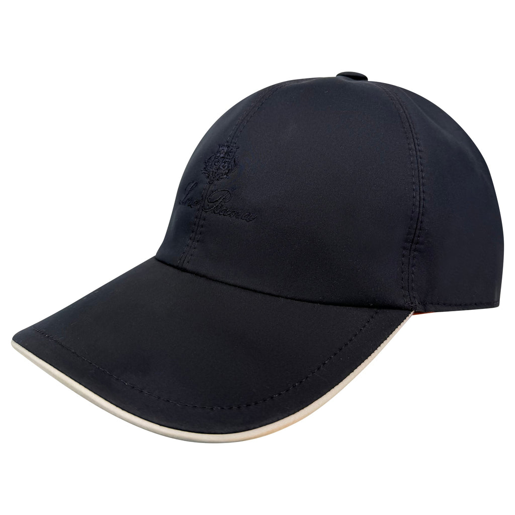 LORO PIANA NAVY NYLON CAP - LARGE | PRE OWNED - Affluent ArchivesUsed HIGH END DESIGNER CLOTHING