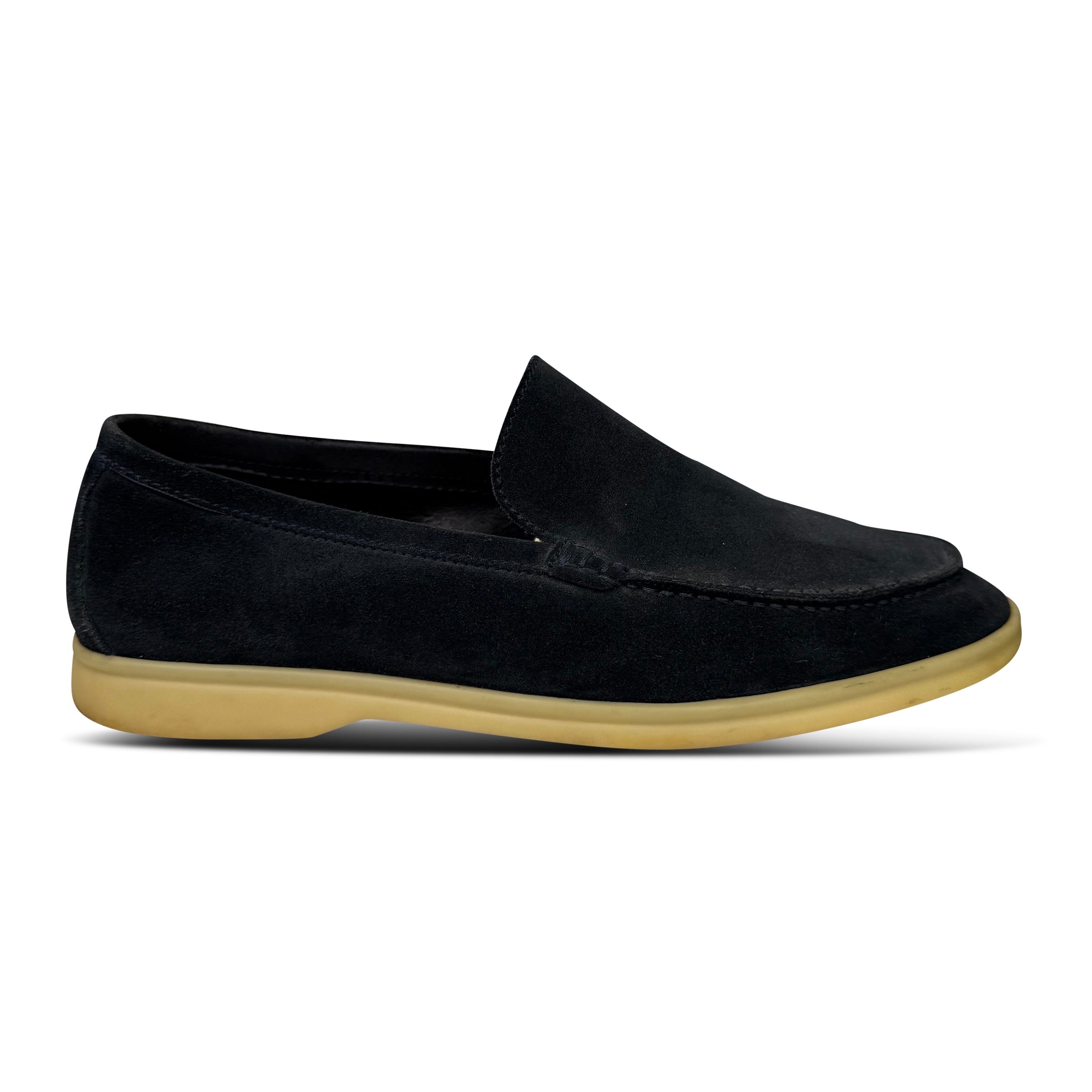 LORO PIANA SUMMER WALK NAVY SUEDE - UK 7 (41) - Affluent ArchivesUsed HIGH END DESIGNER CLOTHING