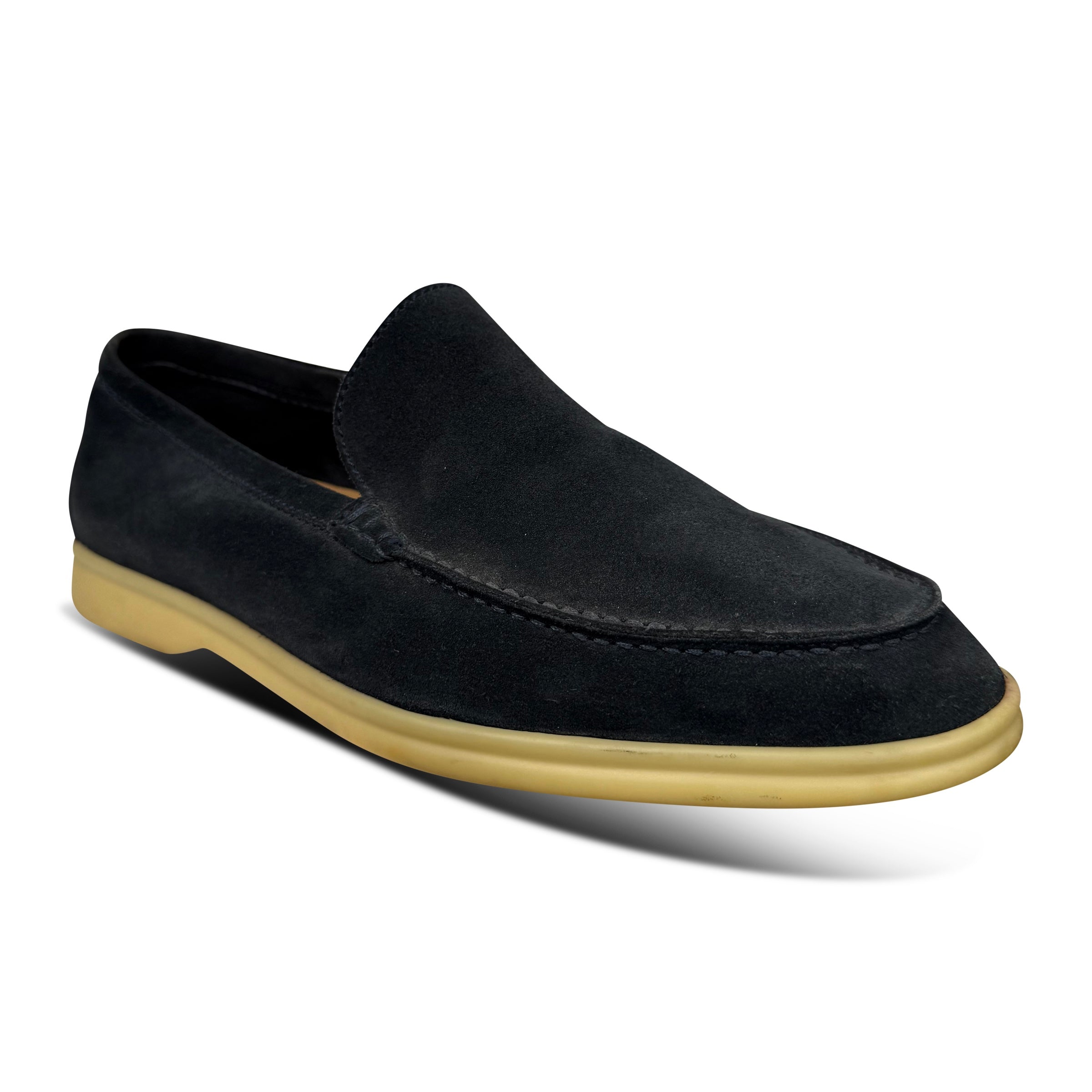 LORO PIANA SUMMER WALK NAVY SUEDE - UK 7 (41) - Affluent ArchivesUsed HIGH END DESIGNER CLOTHING