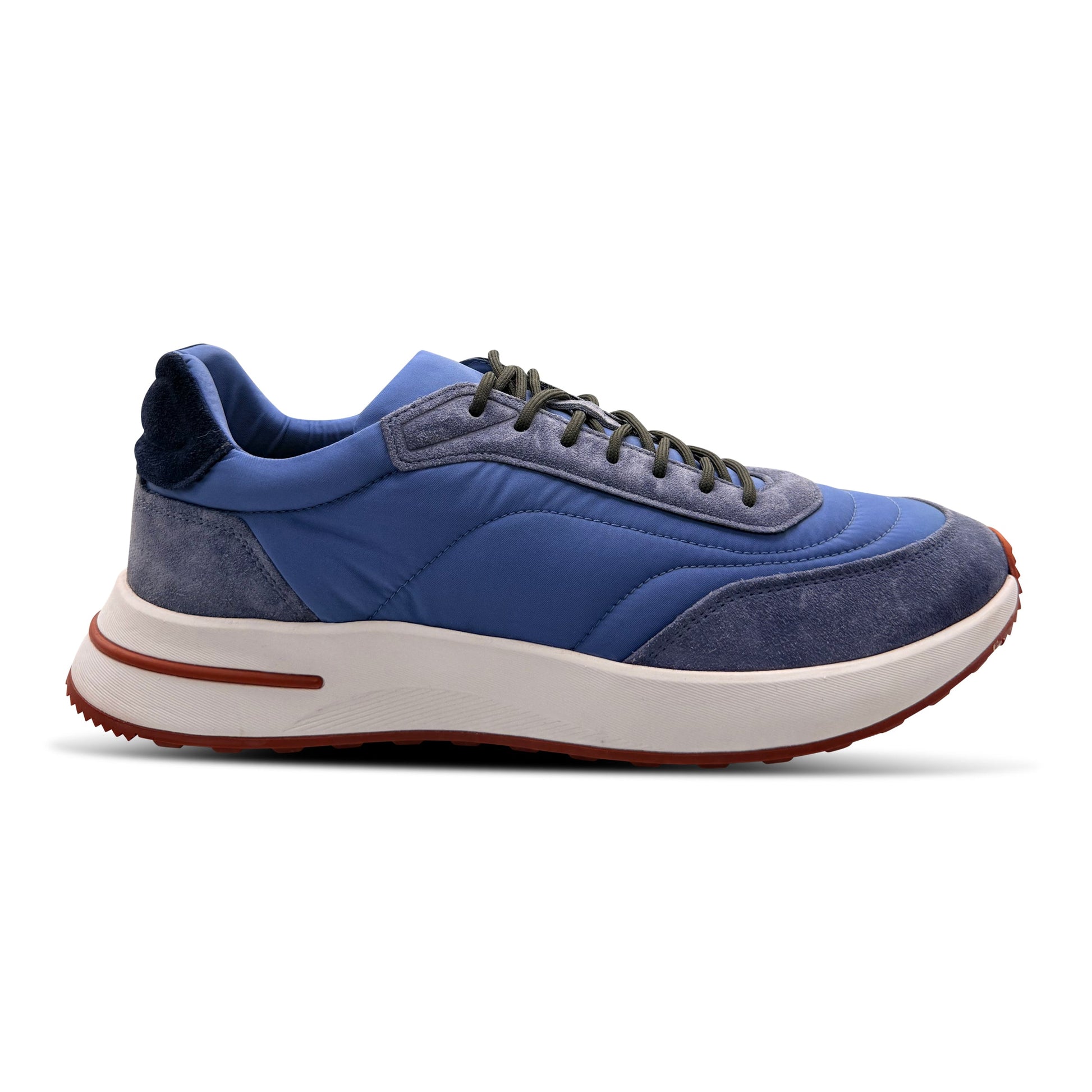 LORO PIANA WEEKEND WALK LIGHT BLUE TRAINER - 10 (Fits 10.5) - Affluent ArchivesUsed HIGH END DESIGNER CLOTHING