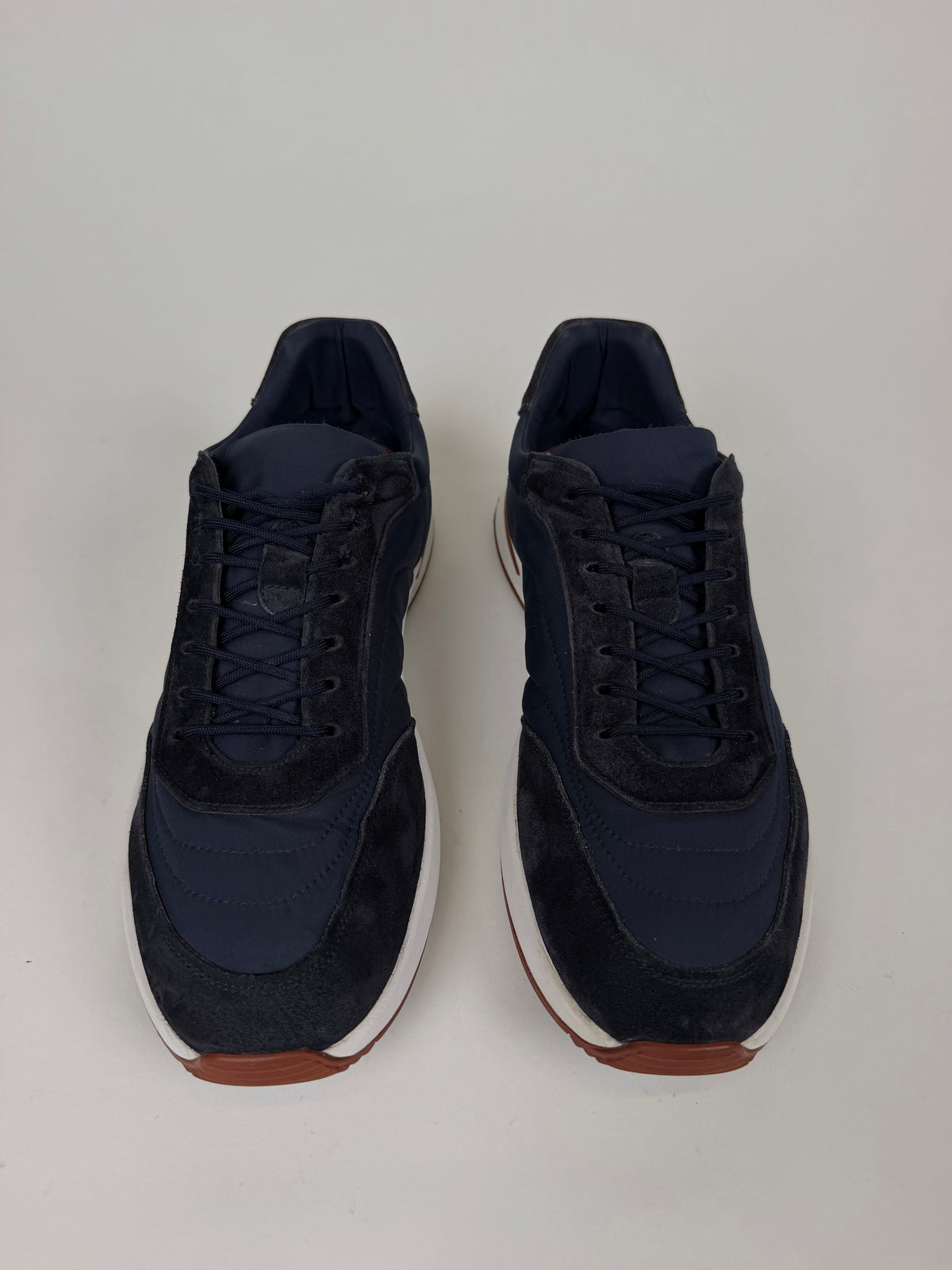 LORO PIANA WEEKEND WALK NAVY TRAINER - UK 9 (Fits 9.5) | PRE OWNED - Affluent ArchivesUsed HIGH END DESIGNER CLOTHING
